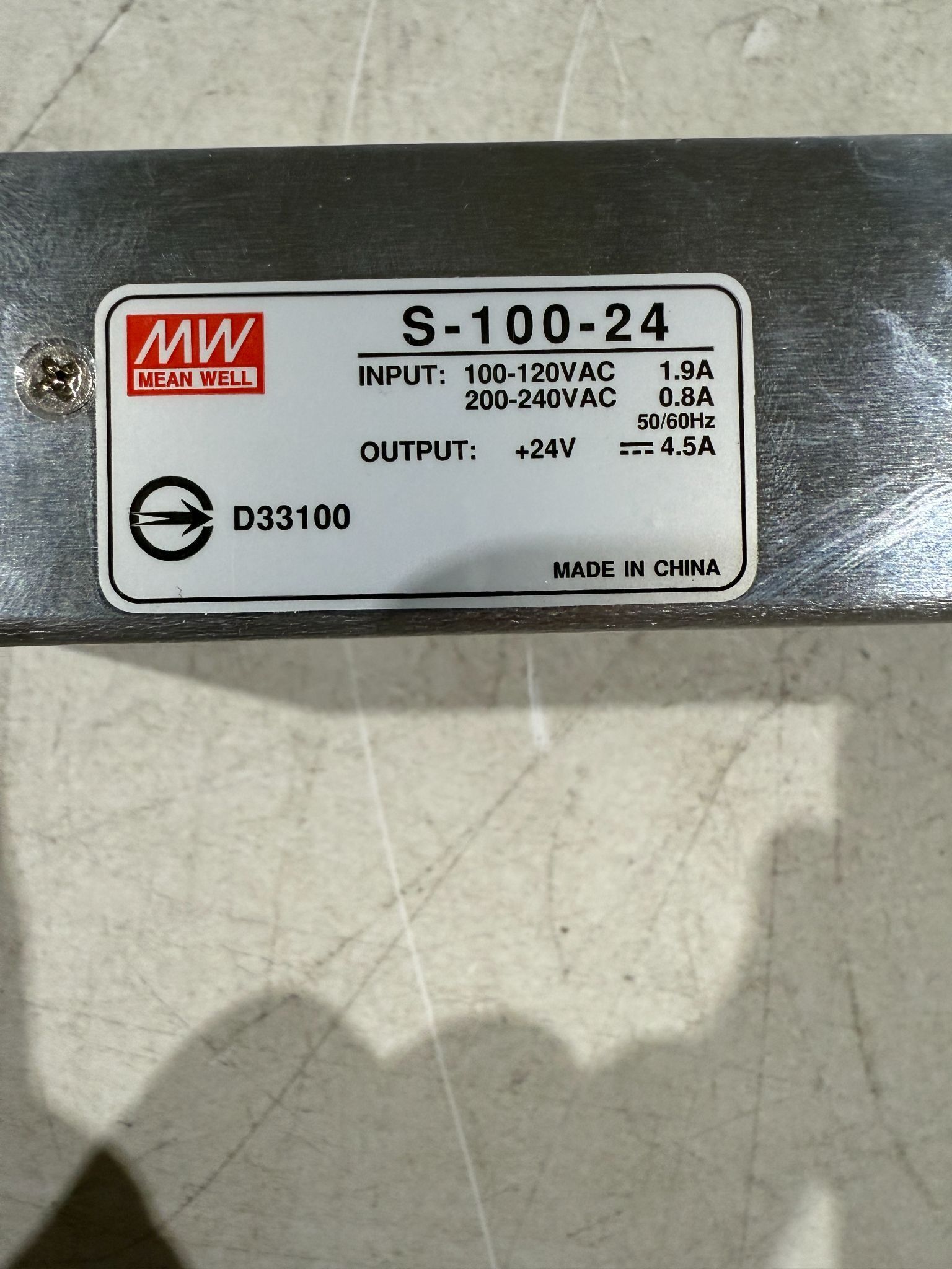 MEAN WELL S-100-24 POWER SUPPLIES NEW 2