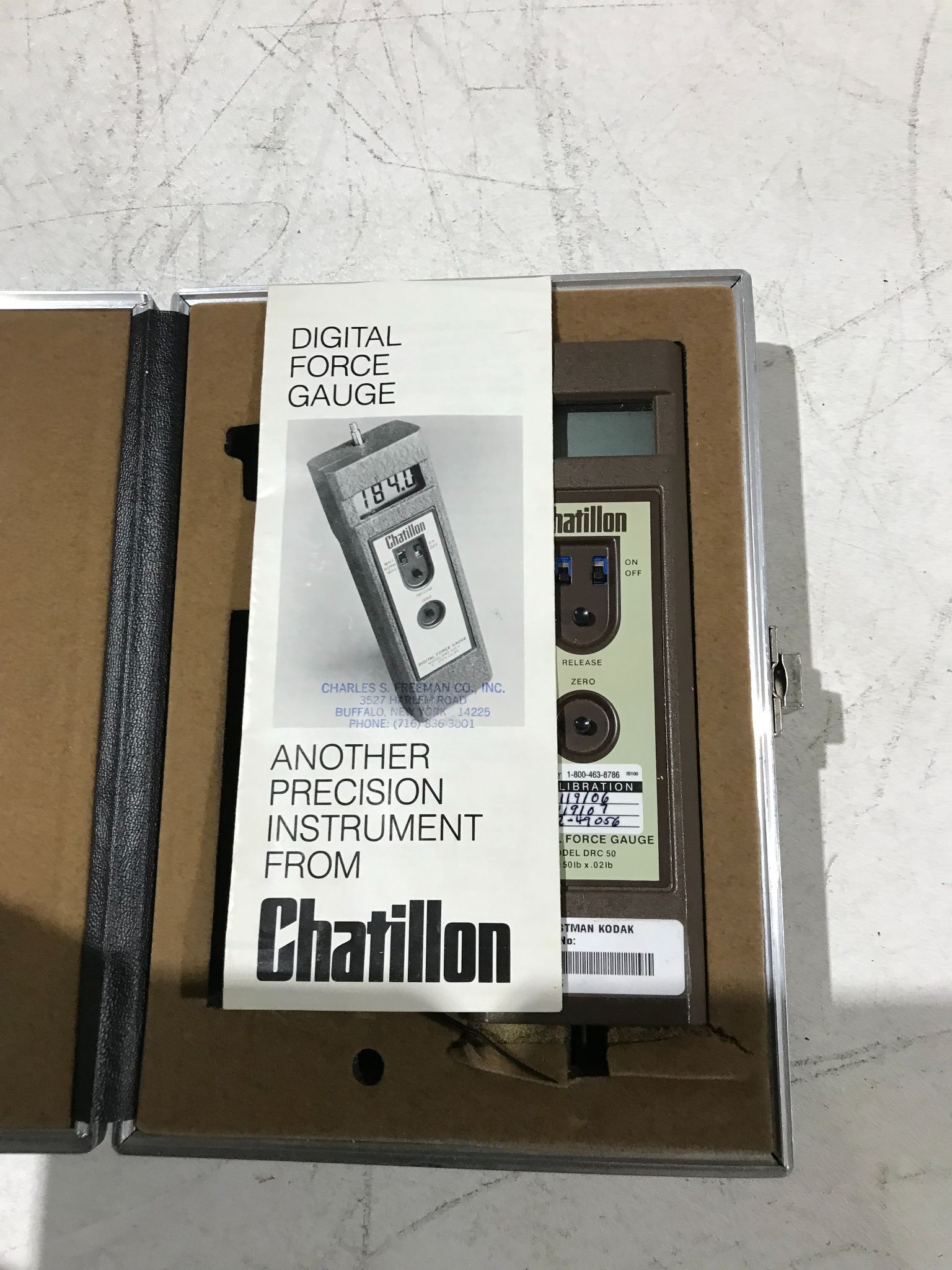 CHATILLON FORCE GUAGE DRC 50 USED 1
