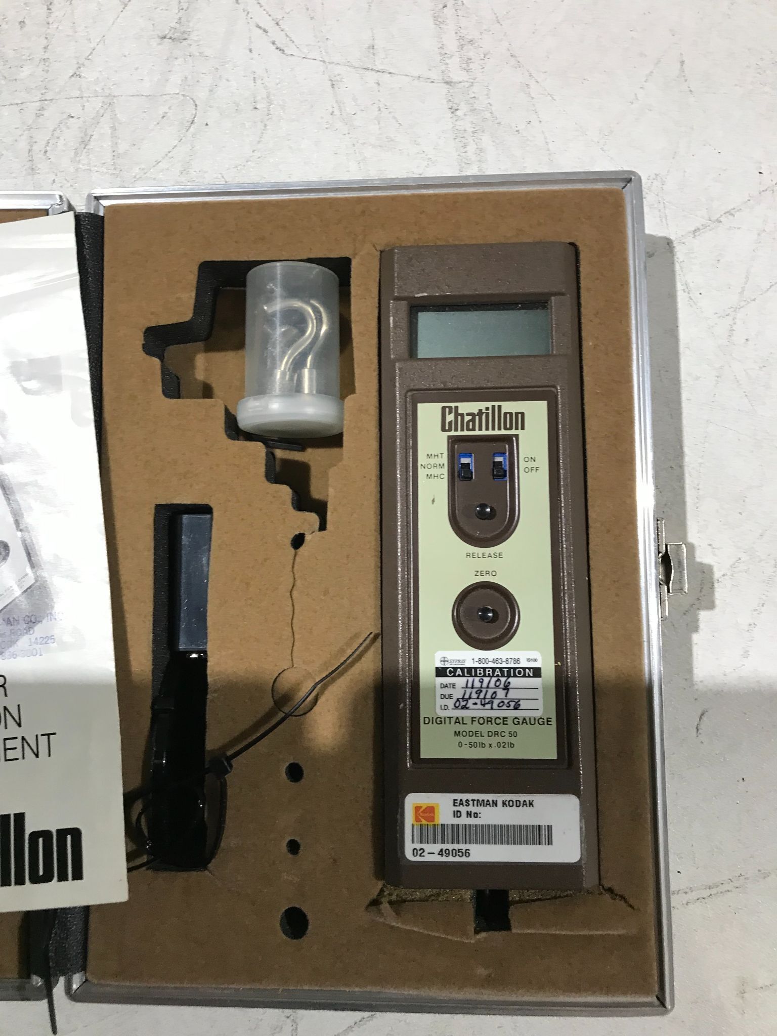 CHATILLON FORCE GUAGE DRC 50 USED 2