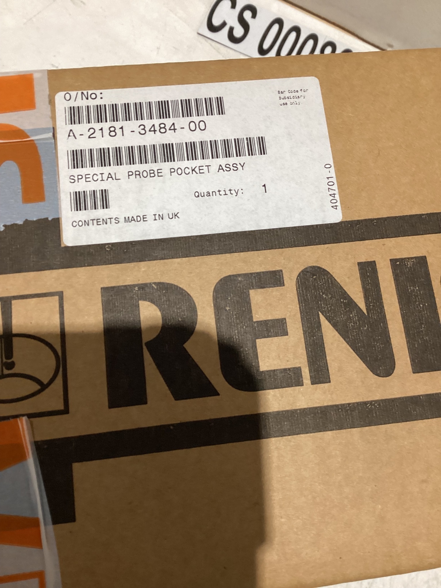 Renishaw Probe Pocket Assy A-2181-3484-00 New 1