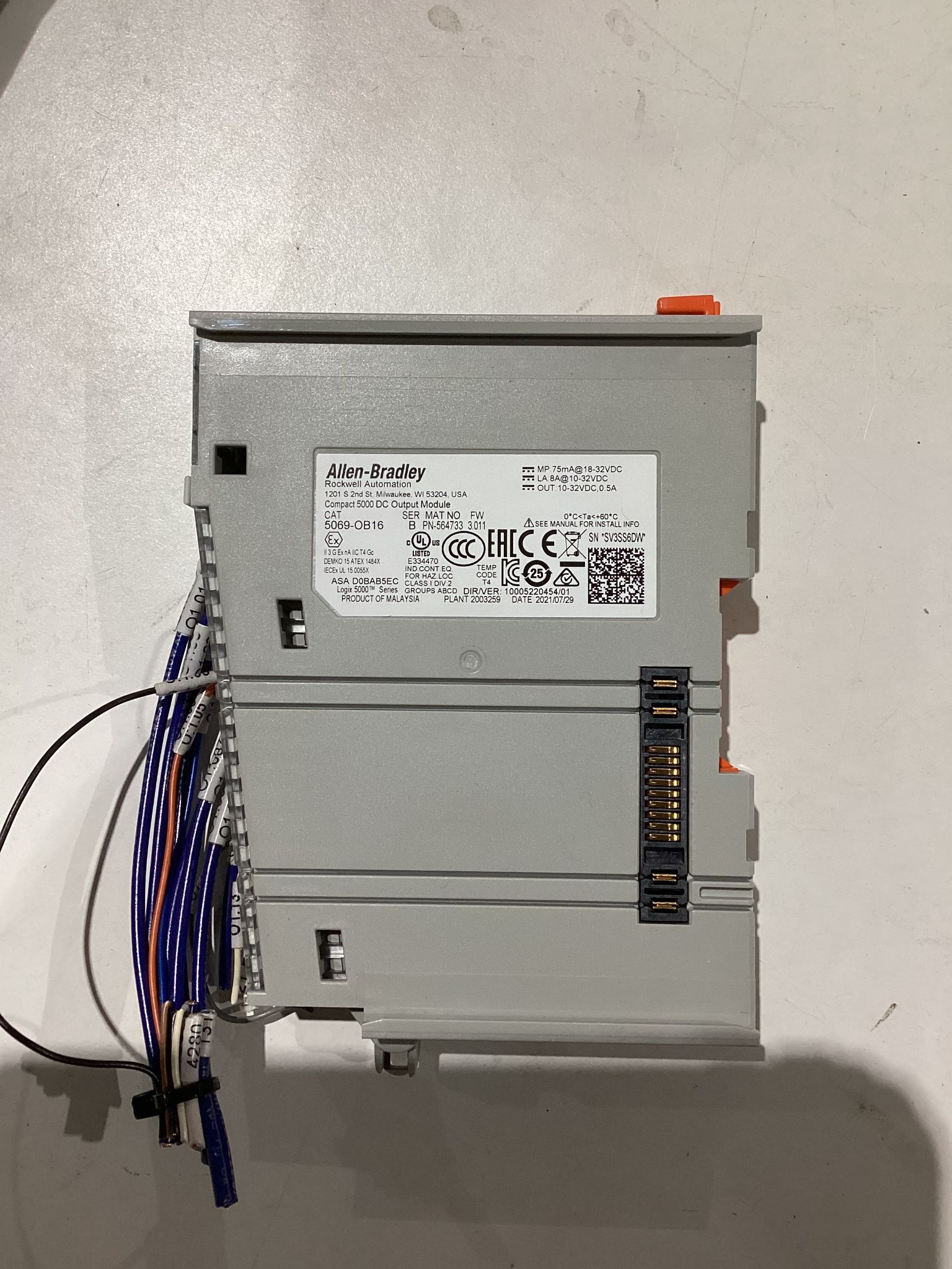 Allen-Bradley 5069-OB16 PLC Module Used 0