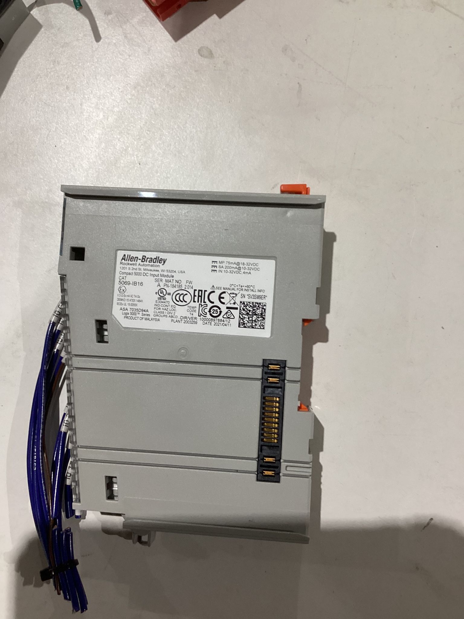 Allen-Bradley 5069-IB16 PLC Module USED 0