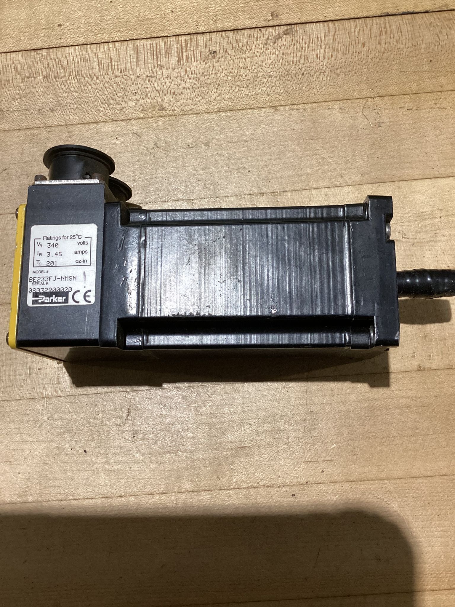 PARKER BE2333FJ-NMSN Servo Motor USED 2