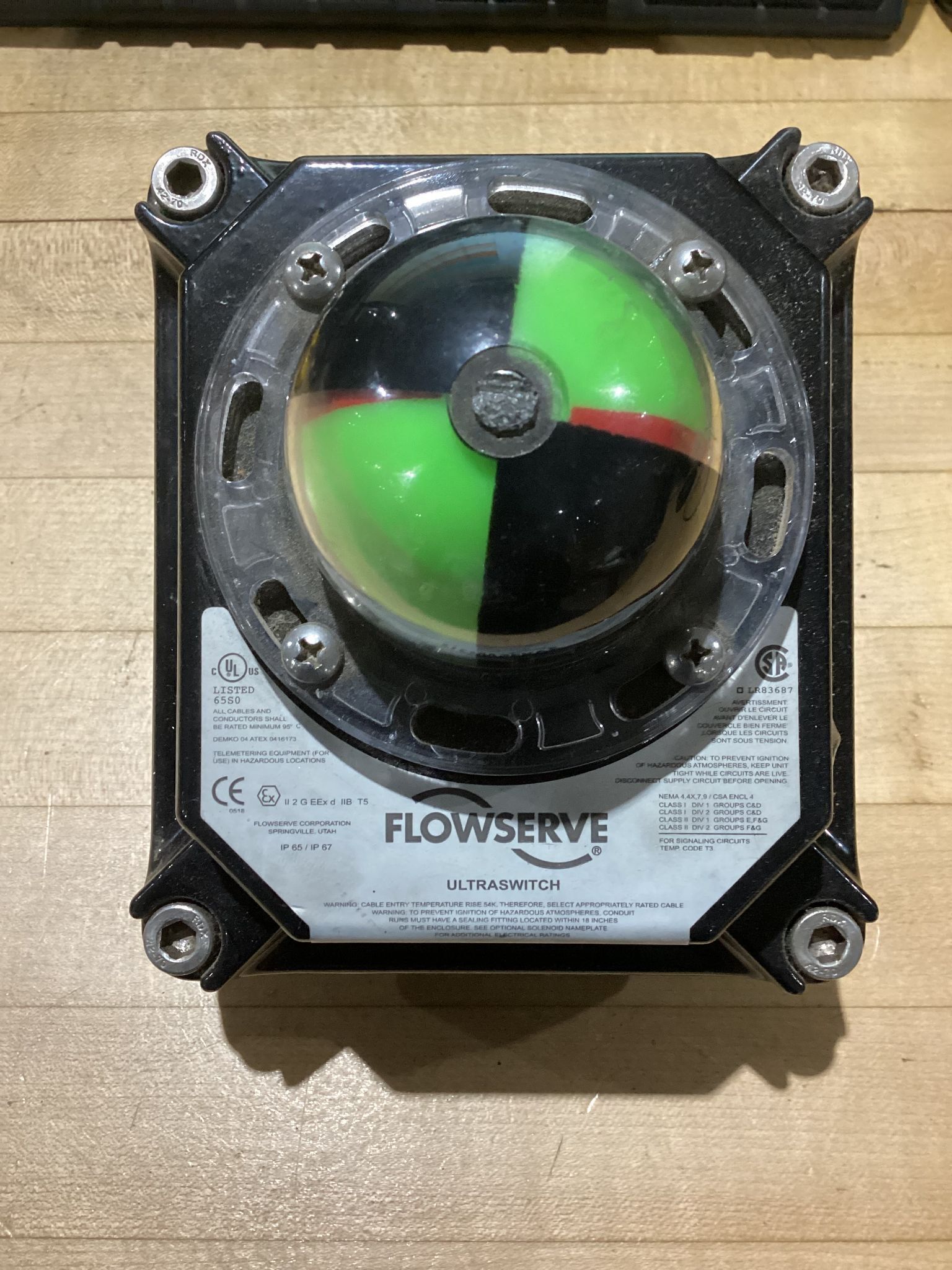 FLOWSERVE NXCLU2M1-18-00200 AutoMax Valve and Ultradome Indicator USED 1