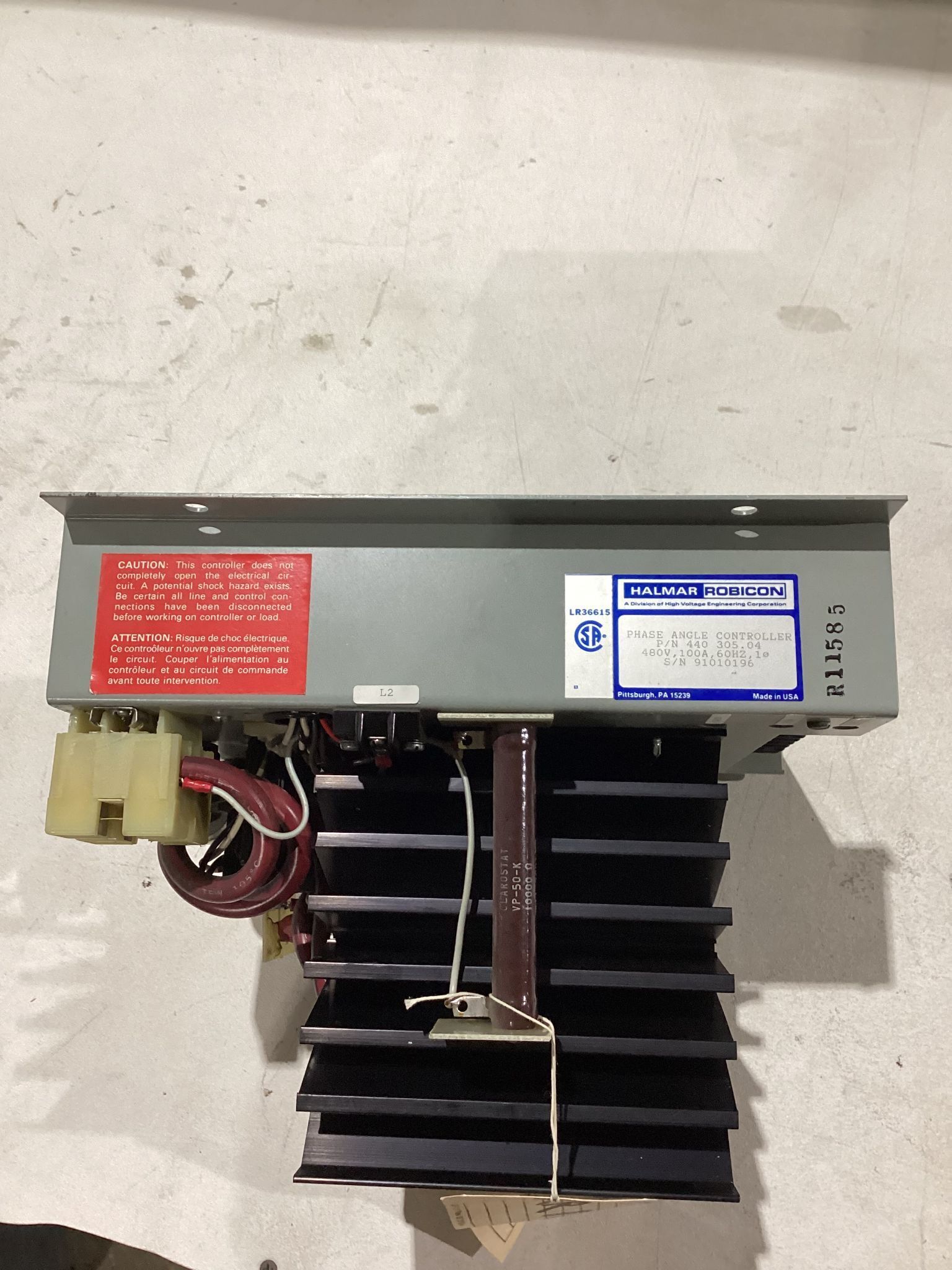 HALMAR ROBICON SCR 440 305.04 Phase Angle Controller USED 2