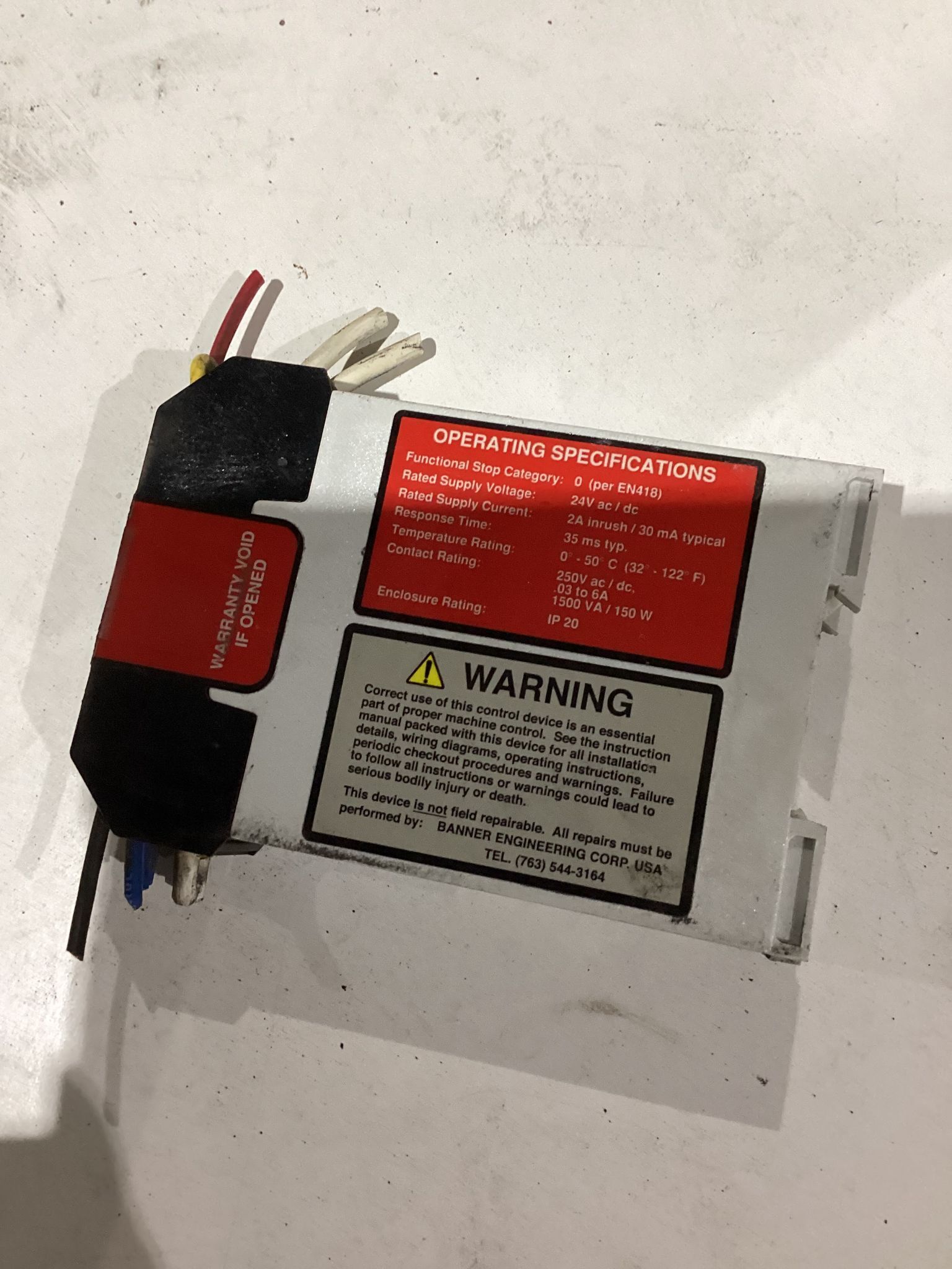 BANNER ES-FA-6G Safety Relay USED 1