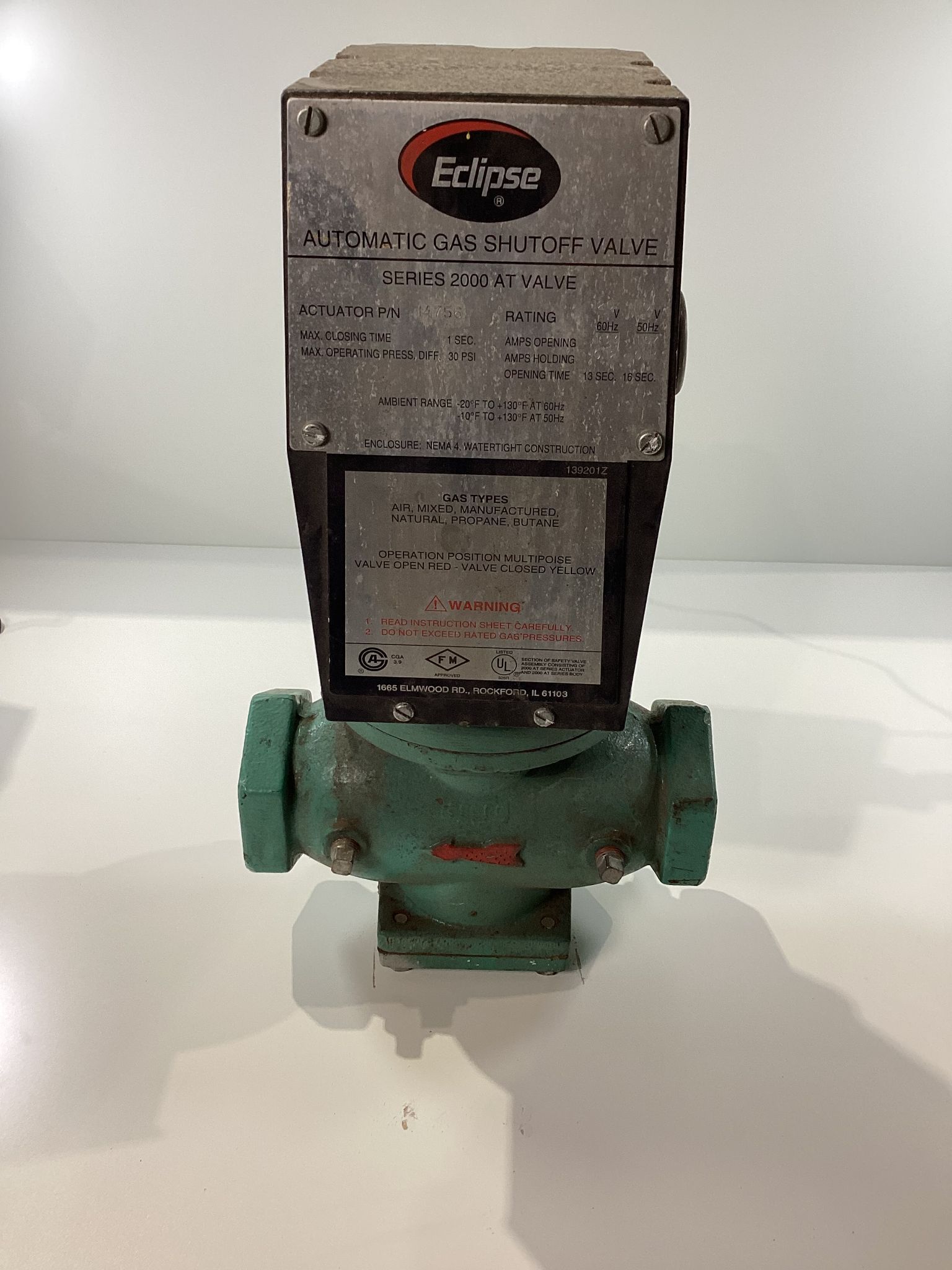 ECLIPSE 14756 Series 2000 AT Valve USED 1