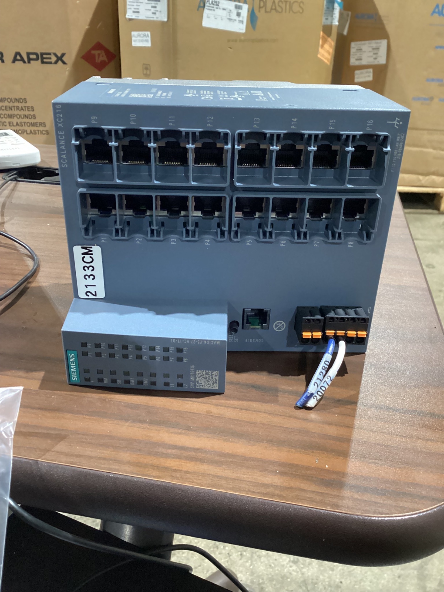SIEMENS 6GK5216-0BA00-2AC2 SCALANCE XC216 Ethernet Router USED 3