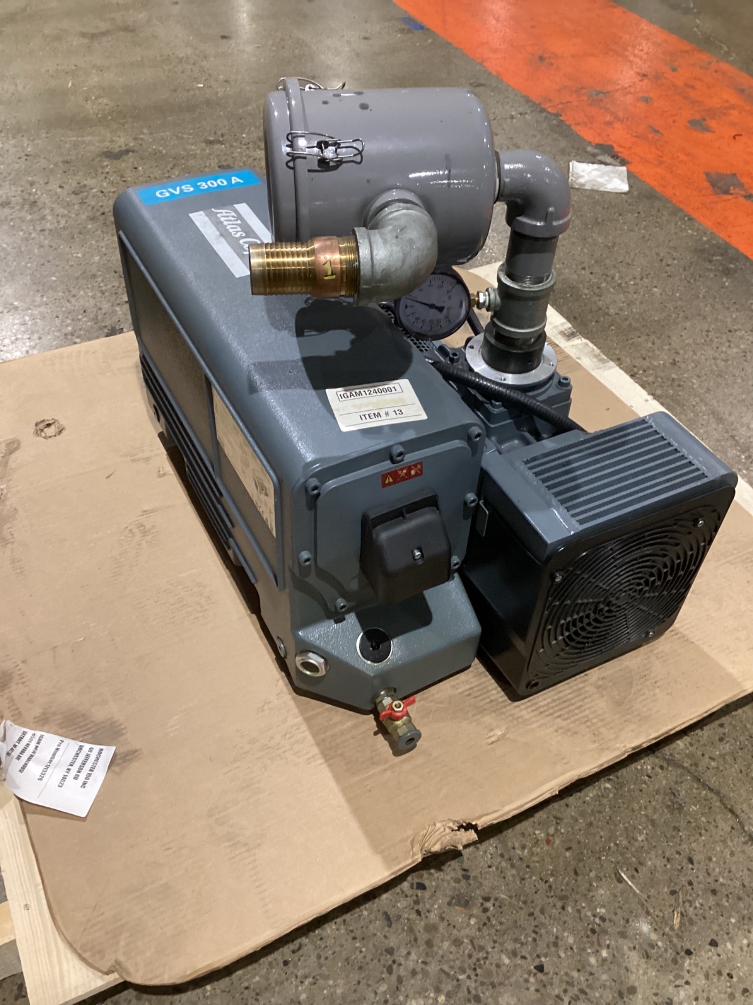 ATLAS COPCO GVS300A-3002615031 VACUUM PUMP WITH MOTOR USED, 2021 4