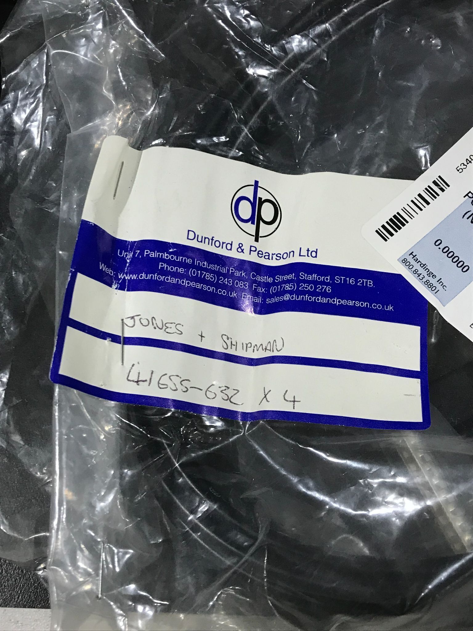 DUNFORD&PEARSON 41655-632X4 CONNECTORS NEW 1