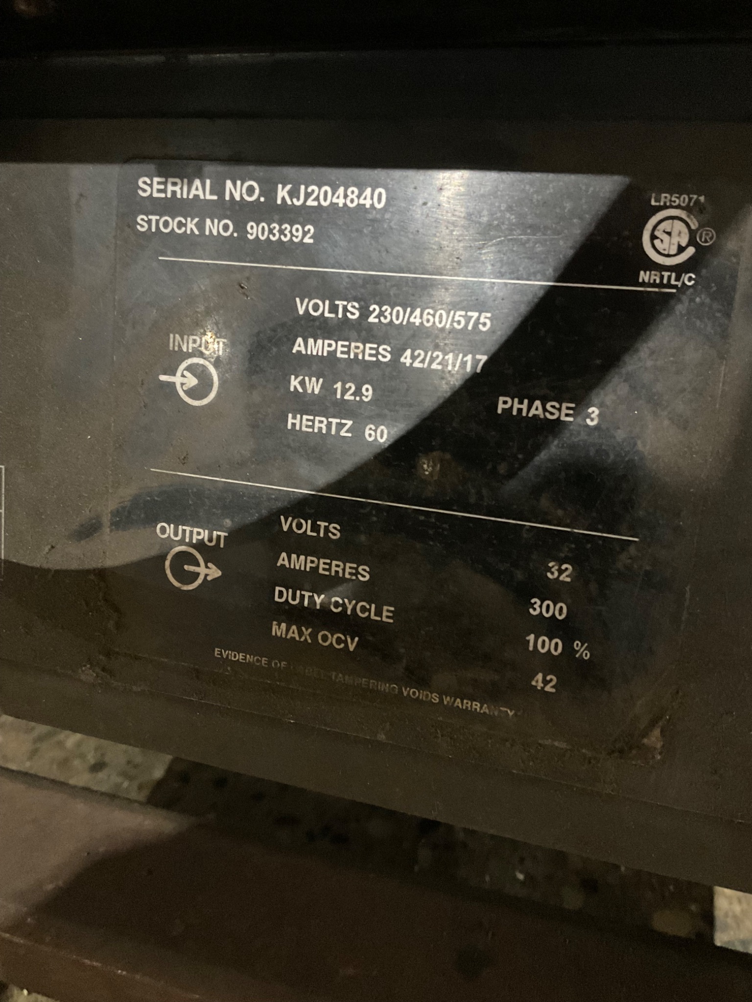 MILLER DELTAWELD 302 CV/DC WELDER USED 3