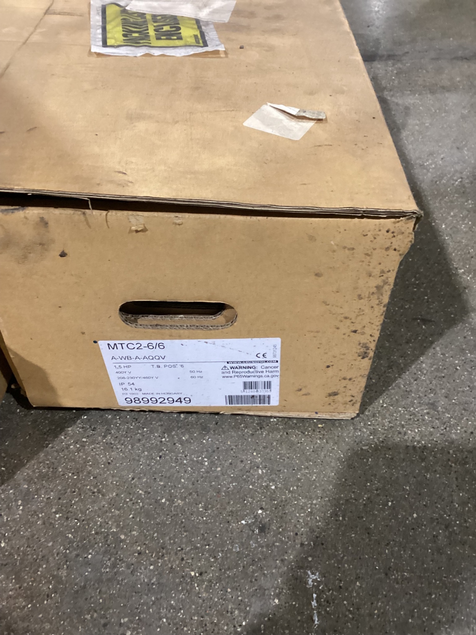 GRUNDFOS MTC2-6/6 COOLANT PUMPS USED 2