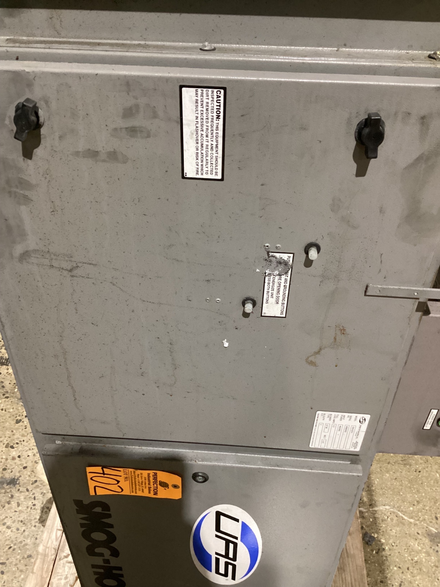 UNITED AIR SPECIALISTS SHN-20-H MIST COLLECTOR USED 8