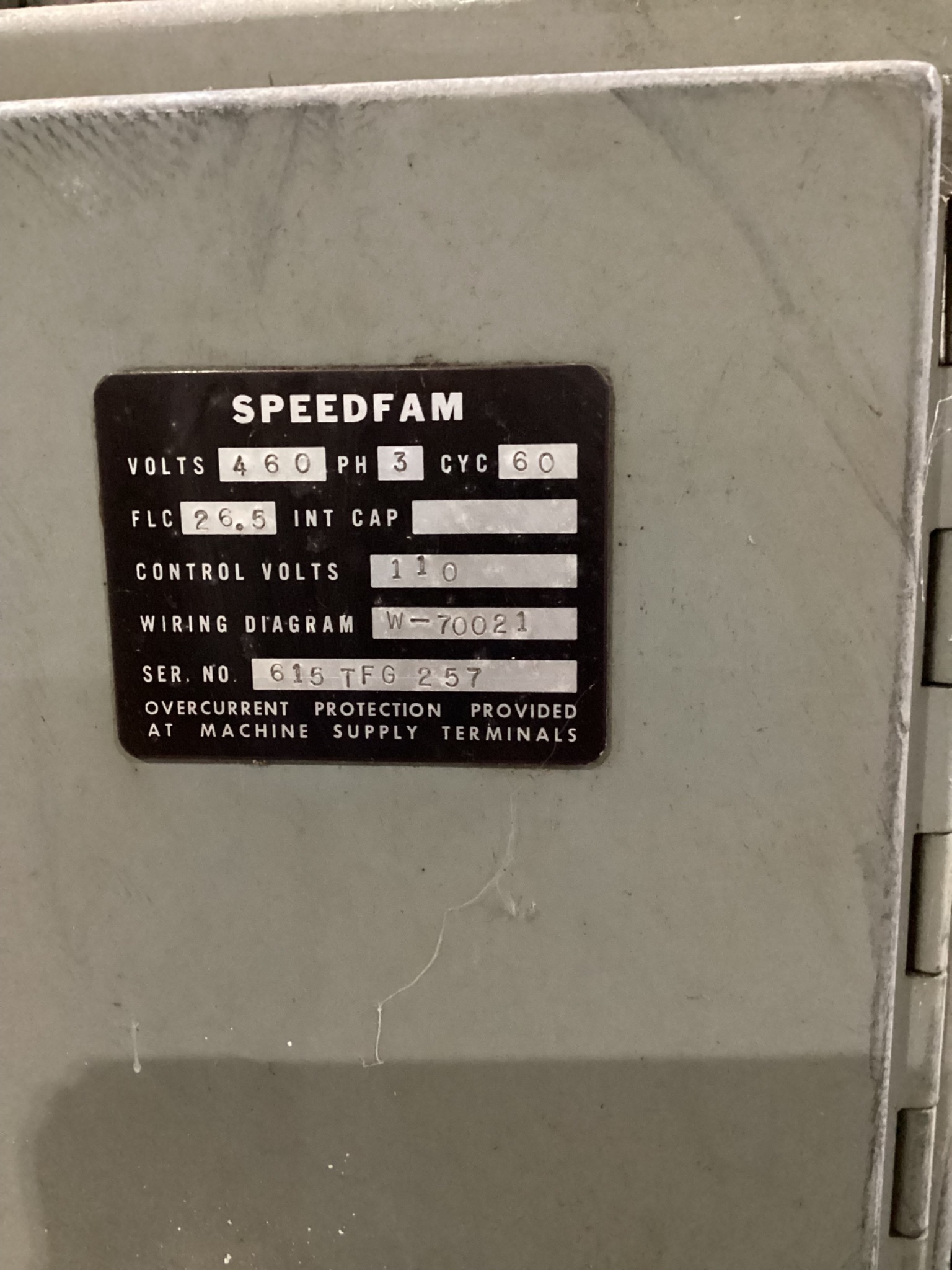 SPEEDFAM THRU-FEED GRINDER USED 16