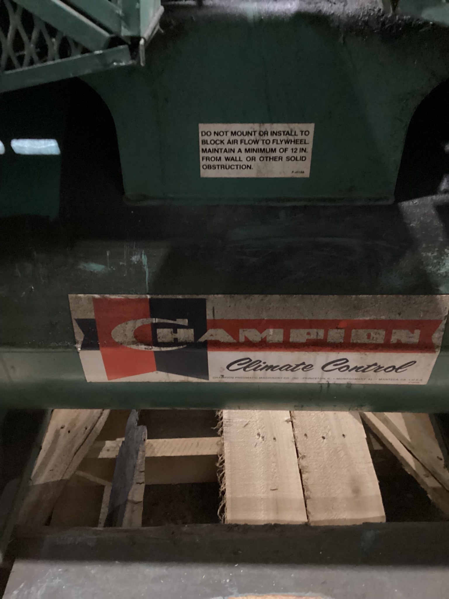 CHAMPION 8010 AIR COMPRESSOR USED 13