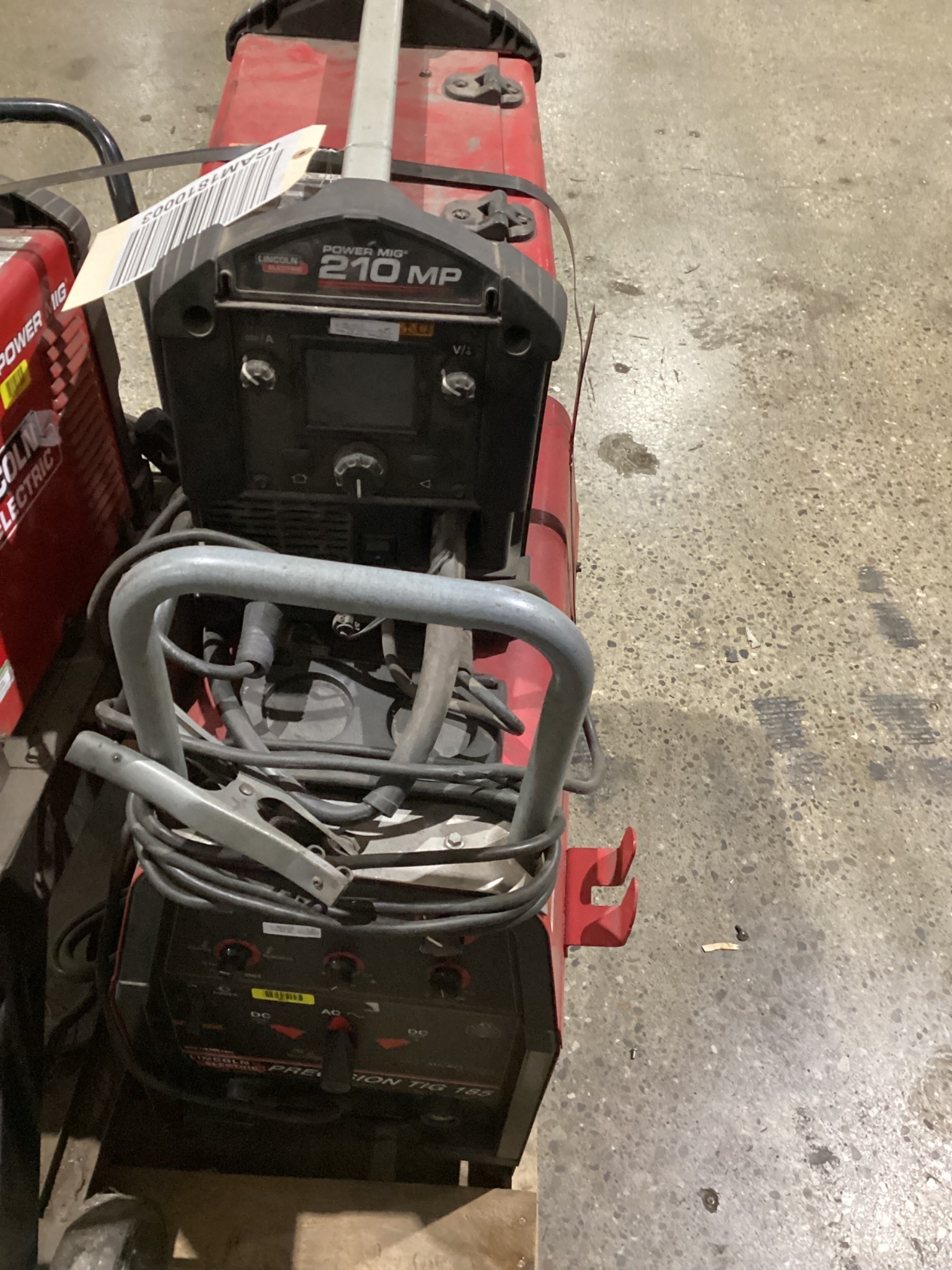 LINCOLN ELECTRIC PRECISION TIG 185 and POWER MIG 210MP Combination Unit USED 0