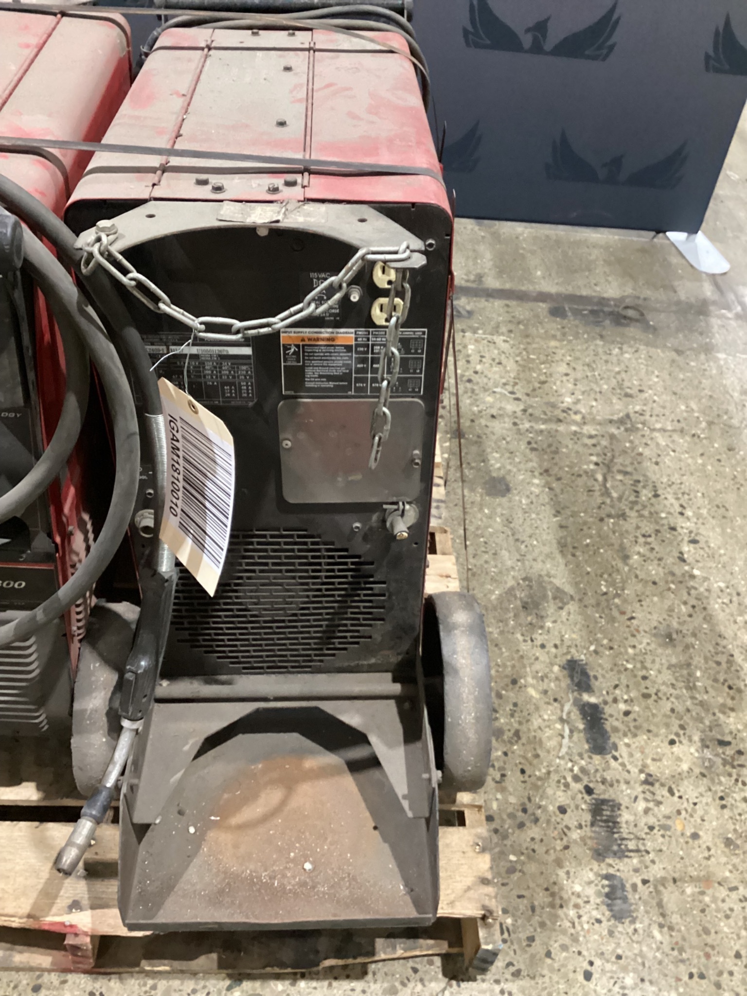 LINCOLN ELECTRIC POWER MIG 350MP WELDER USED 0
