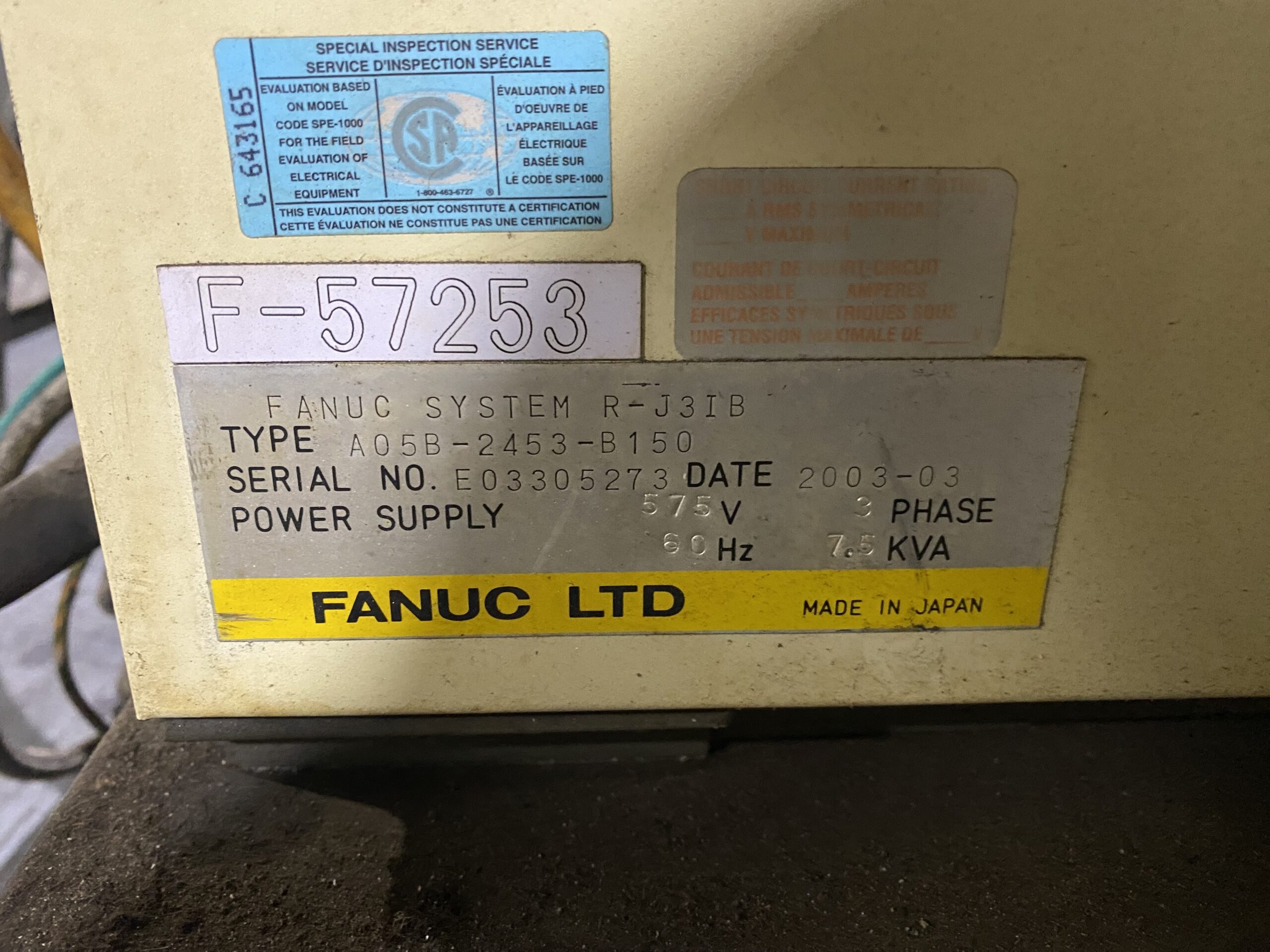FANUC - R-2000iA/125L w/ R-J3iB Controls USED 10