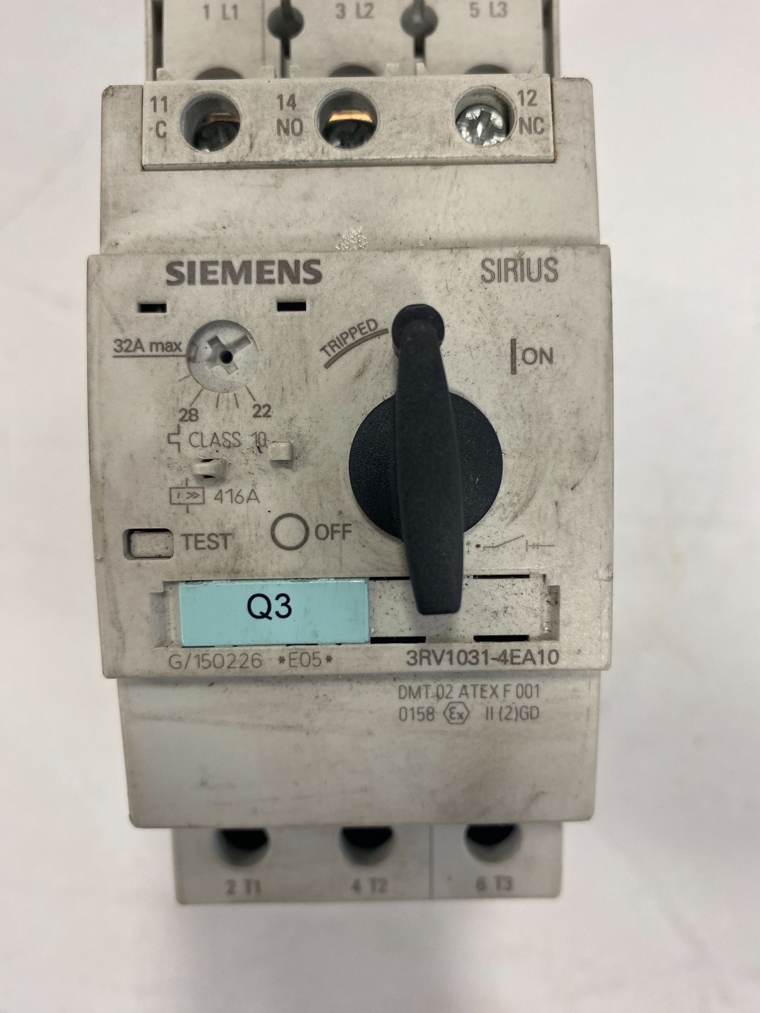 SIEMENS 3RV1031-4EA10 CIRCUIT BREAKER USED 0