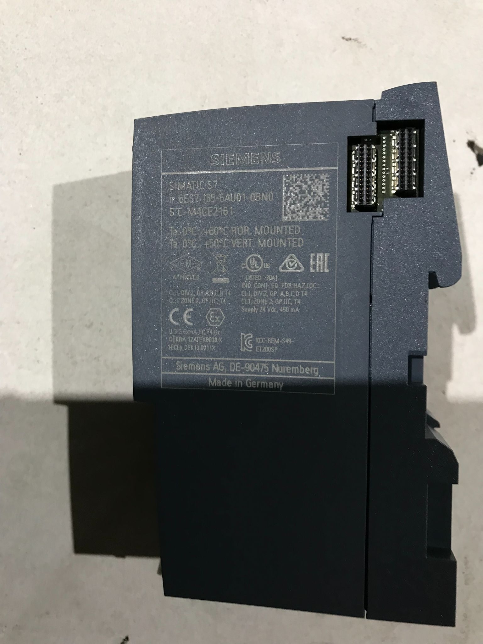 SIEMENS SIMATIC S7 6ES7155-6AU01-0BN0 I/O MODULE USED 1
