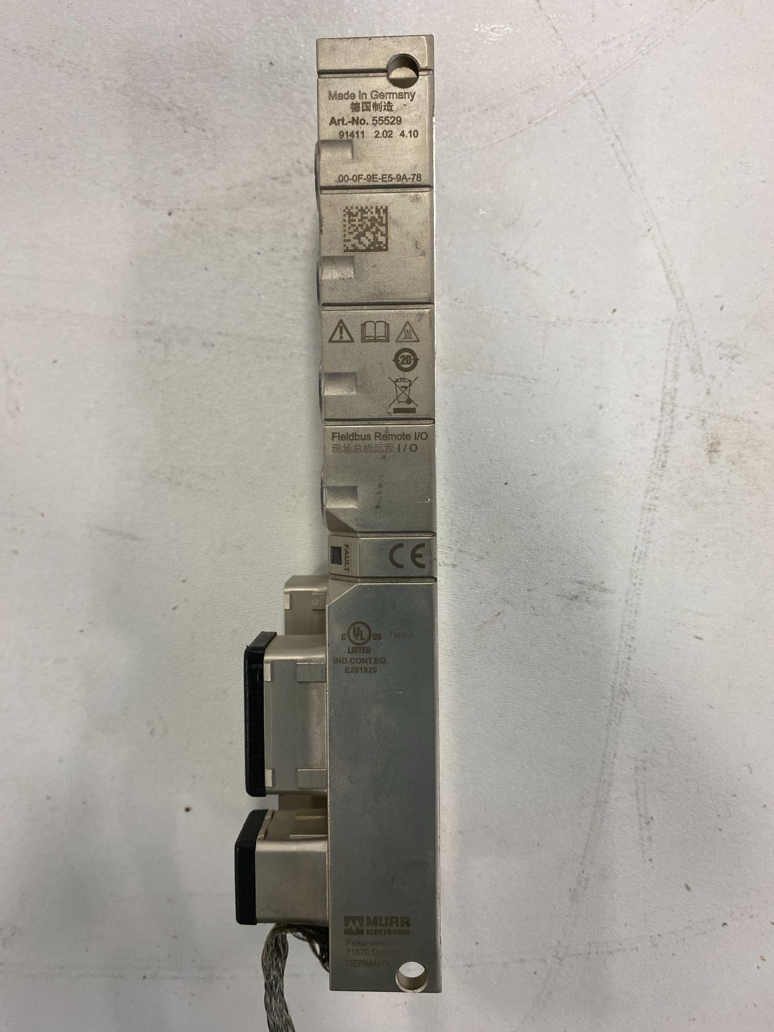 MURR ELEKTRONIK MVK+MPNIO DI8 DO8 IRT PP DIGITAL I/O USED 1
