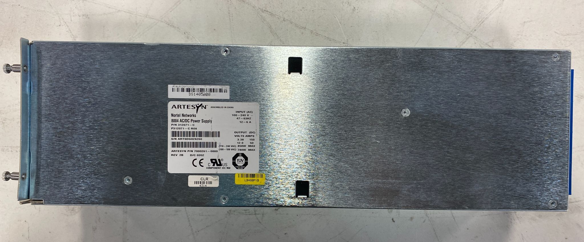 ARTESYN PN: 312071-C 8004 AC/DC POWER SUPPLY USED 0