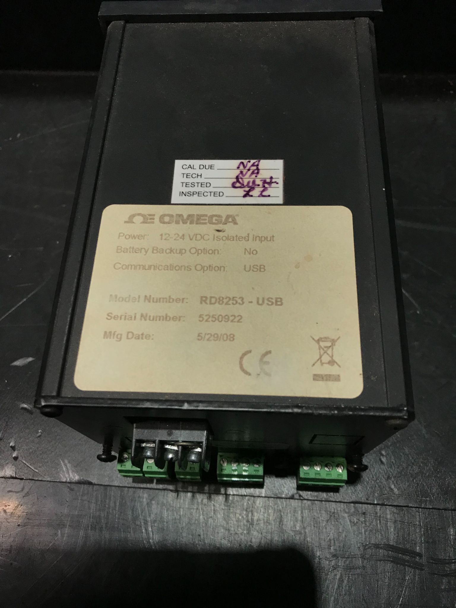 OMEGA RD8253-USB Paperless Data Recorder USED 2