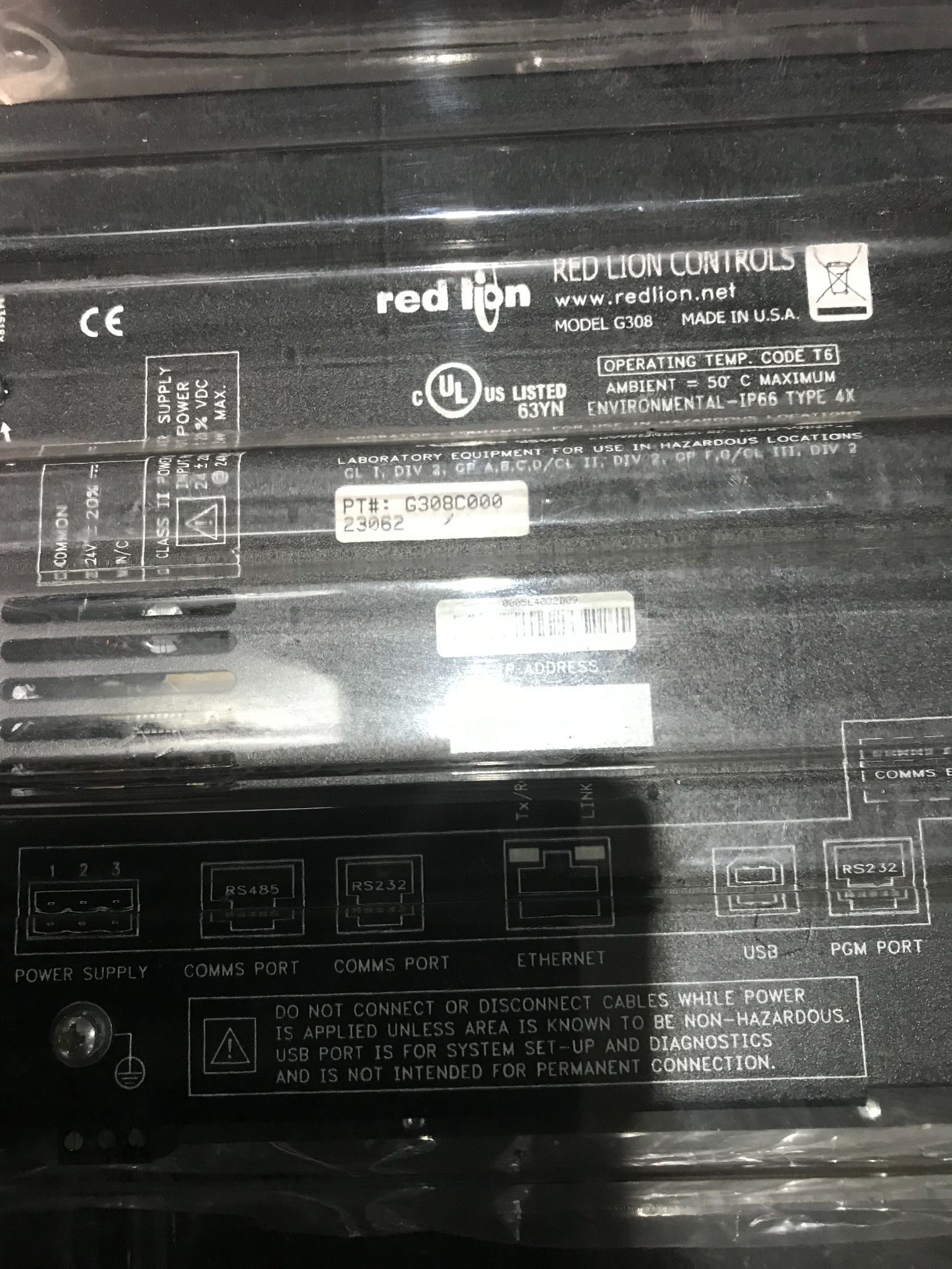 RED LION G308C000 OPERATOR INTERFACE PANEL NEW 3