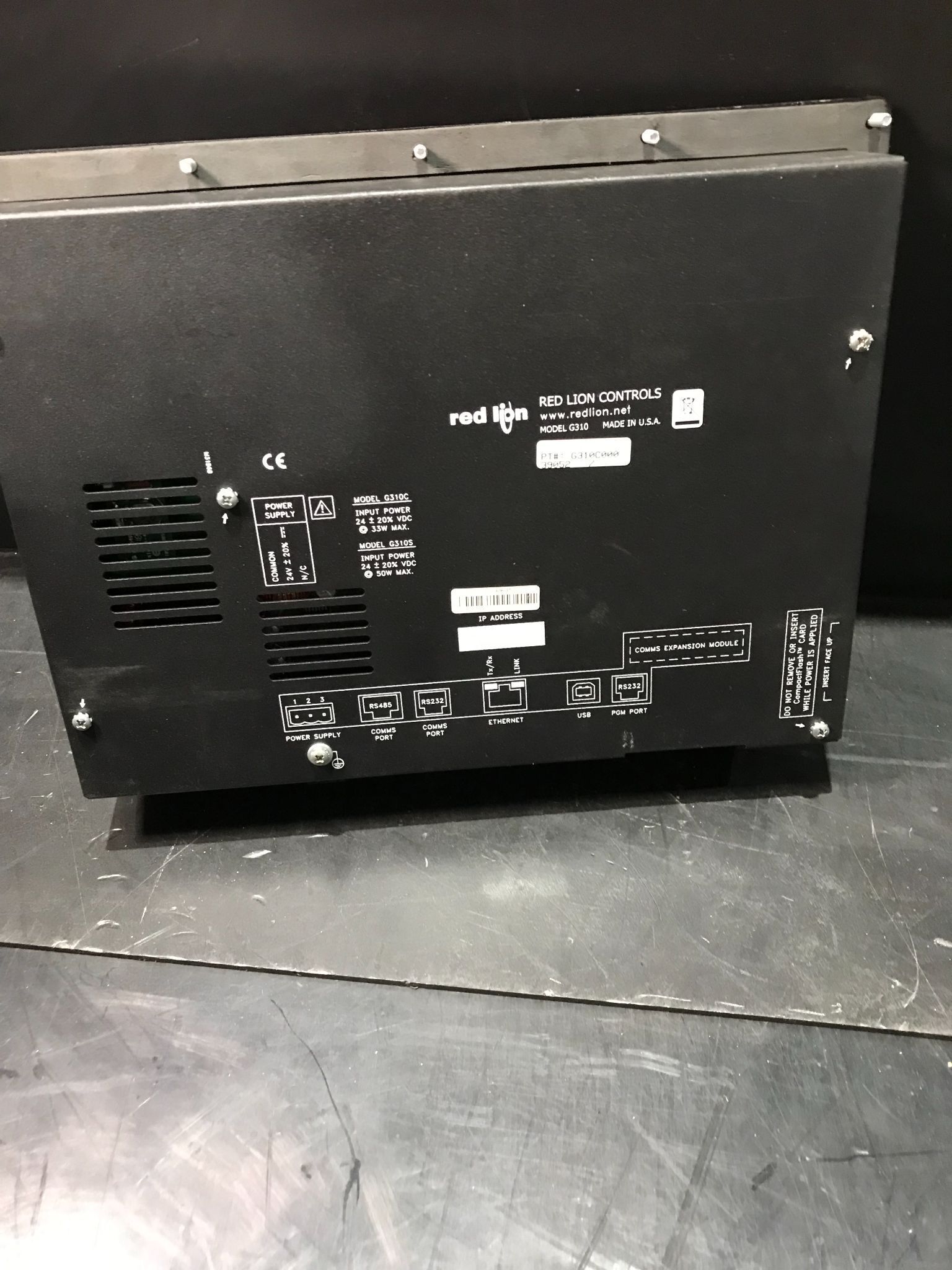 RED LION G310C HMI Operator Interface USED 1