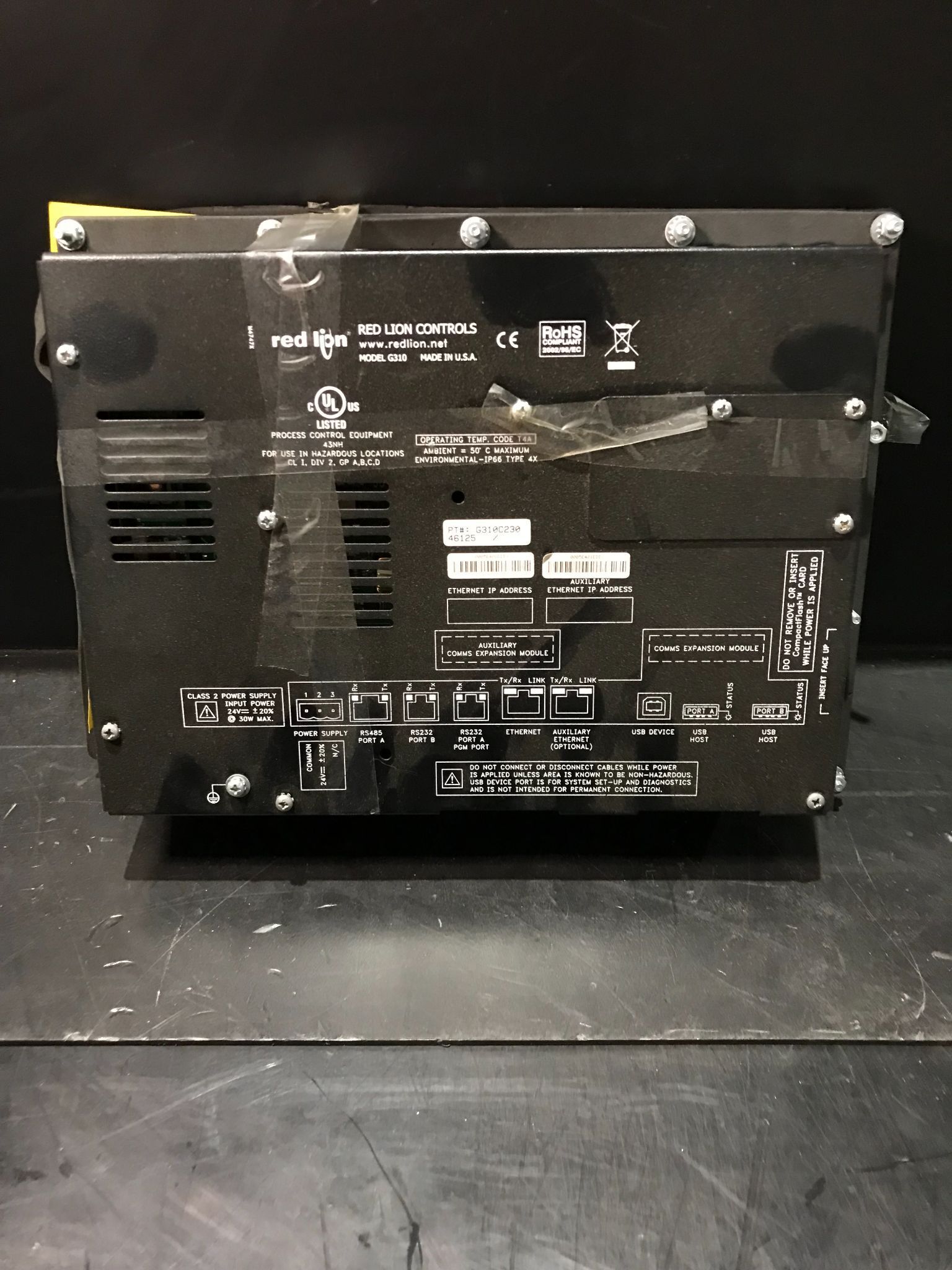 RED LION G310C230 HMI AND INTERFACE PANEL 1