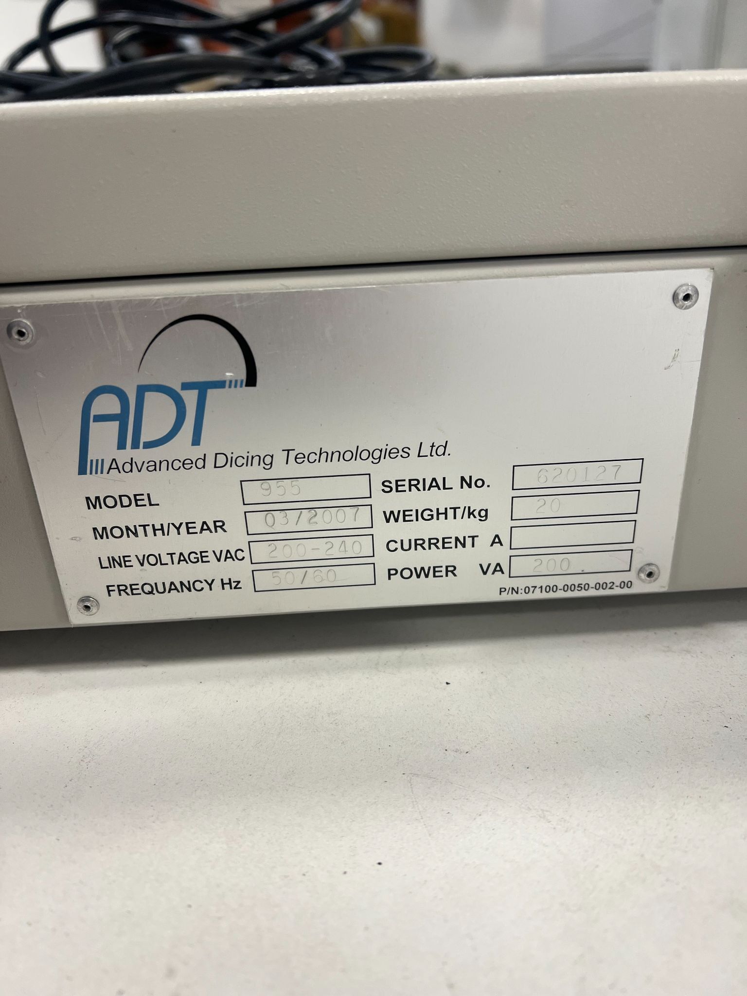 ADT 955 UV - UV CURING SYSTEM USED/DAMAGE 2