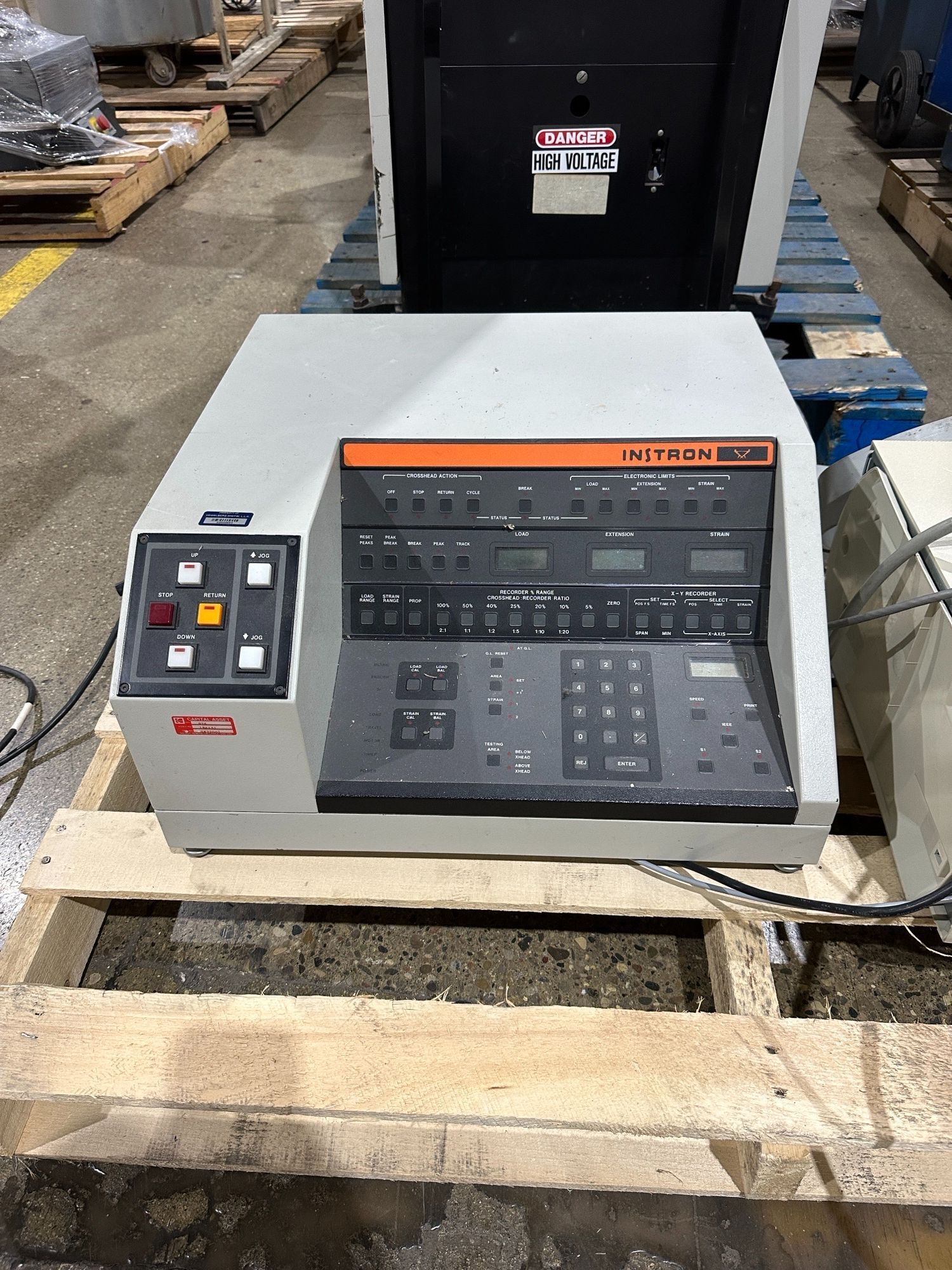 INSTRON 4206 TENSION AND COMPRESSION TESTING MACHINE USED 8