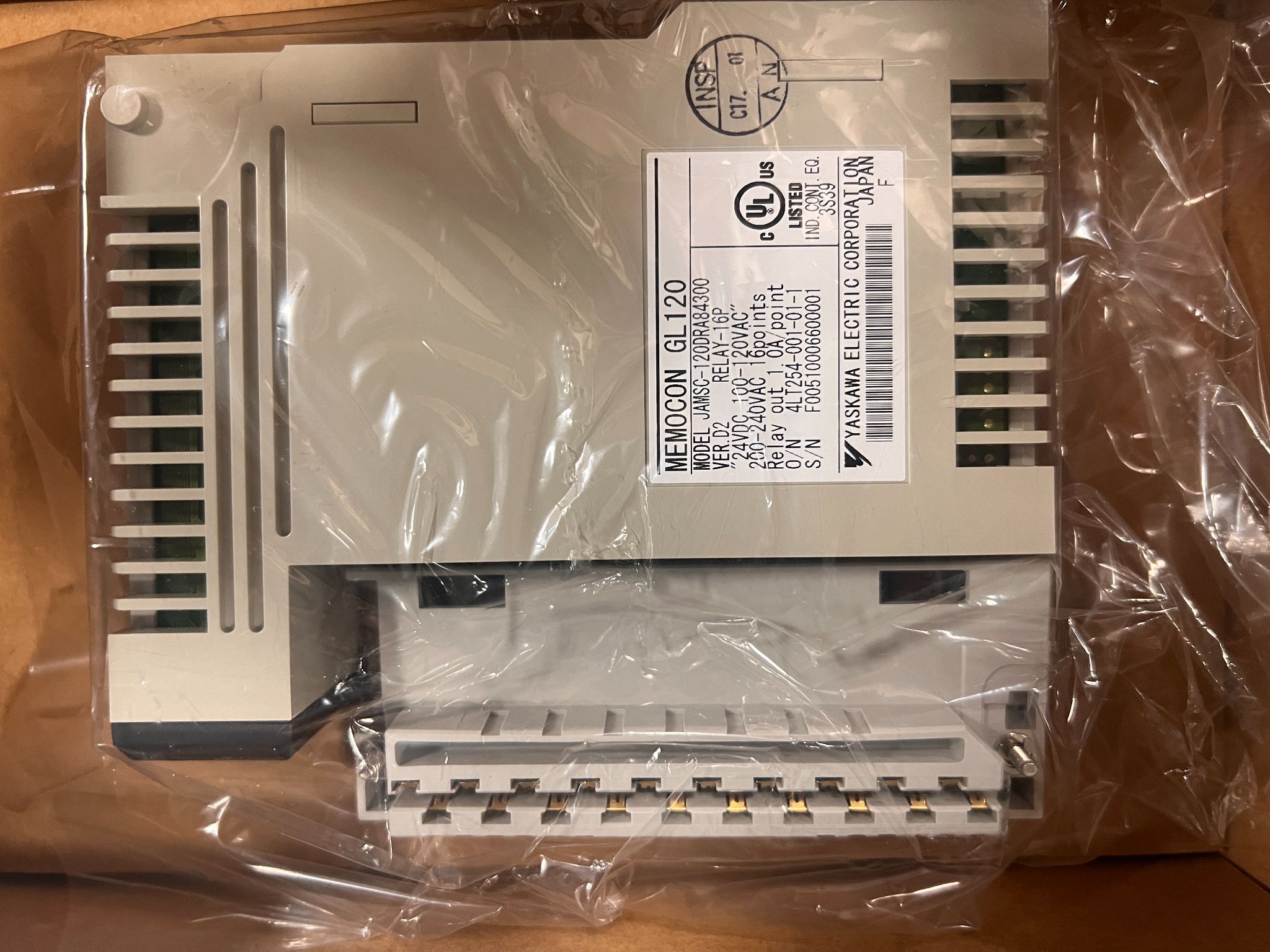 YASKAWA JAMSC-120DRA84300 I/O MODULE NEW WITH BOX 1
