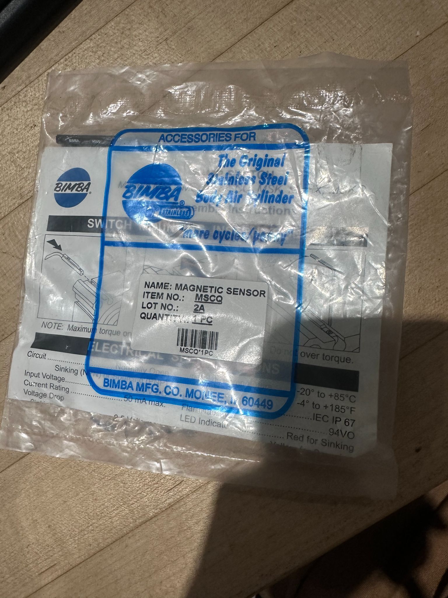 BIMBA MSCQ Position Sensor NEW 1