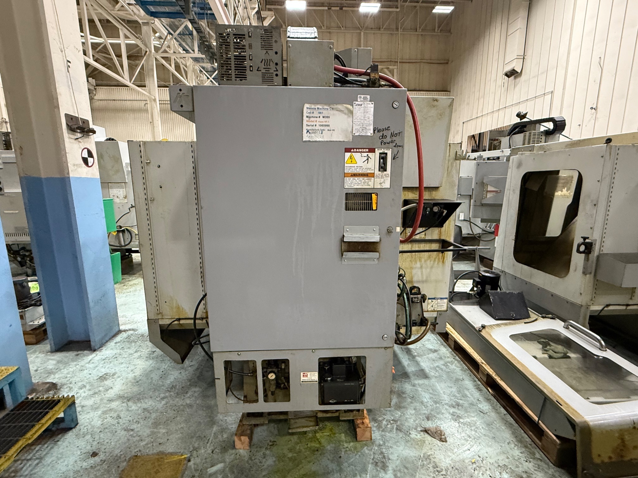 2008 HAAS VF-1B CNC VERTICAL MACHINING CENTER USED 4
