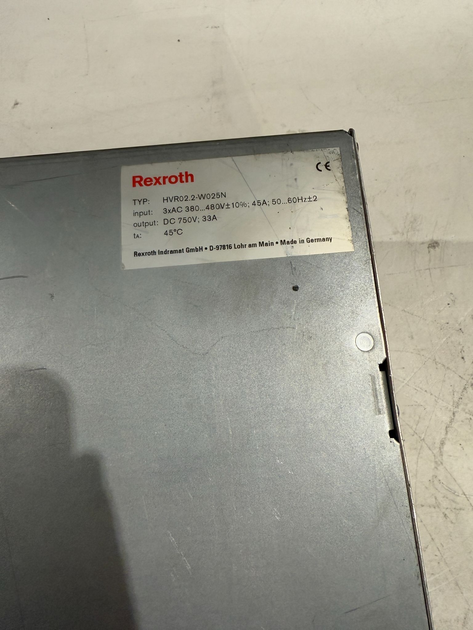 REXROTH HVR02.2-W025N POWER SUPPLY USED 2