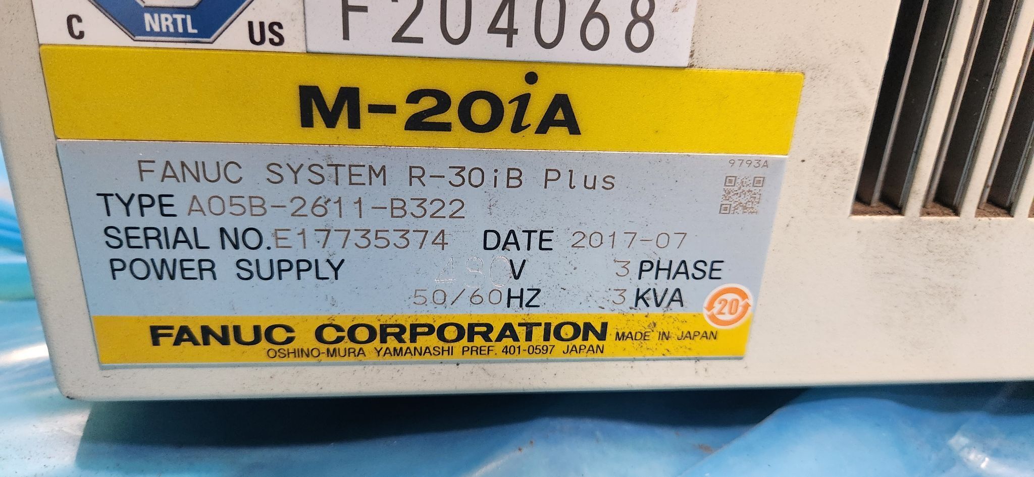 FANUC M-20iA With R-30iB PLUS ROBOT 2017 USED 7