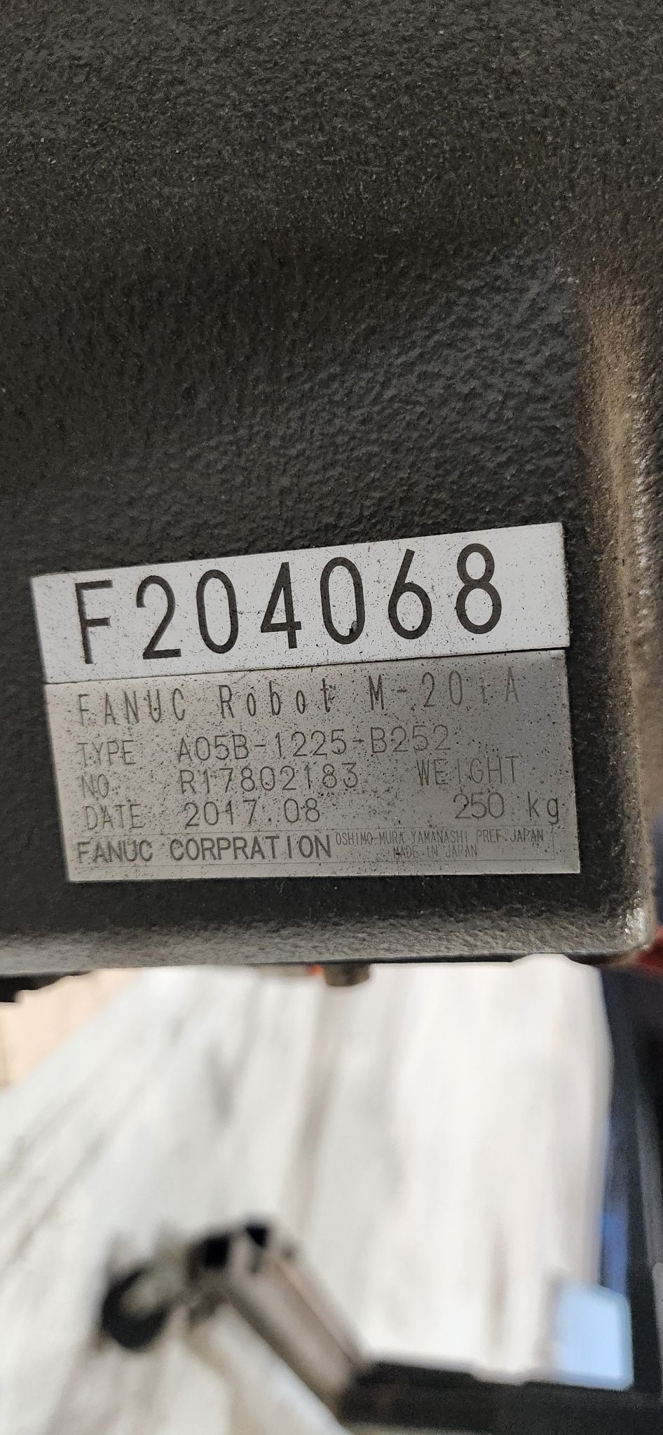 FANUC M-20iA With R-30iB PLUS ROBOT 2017 USED 8