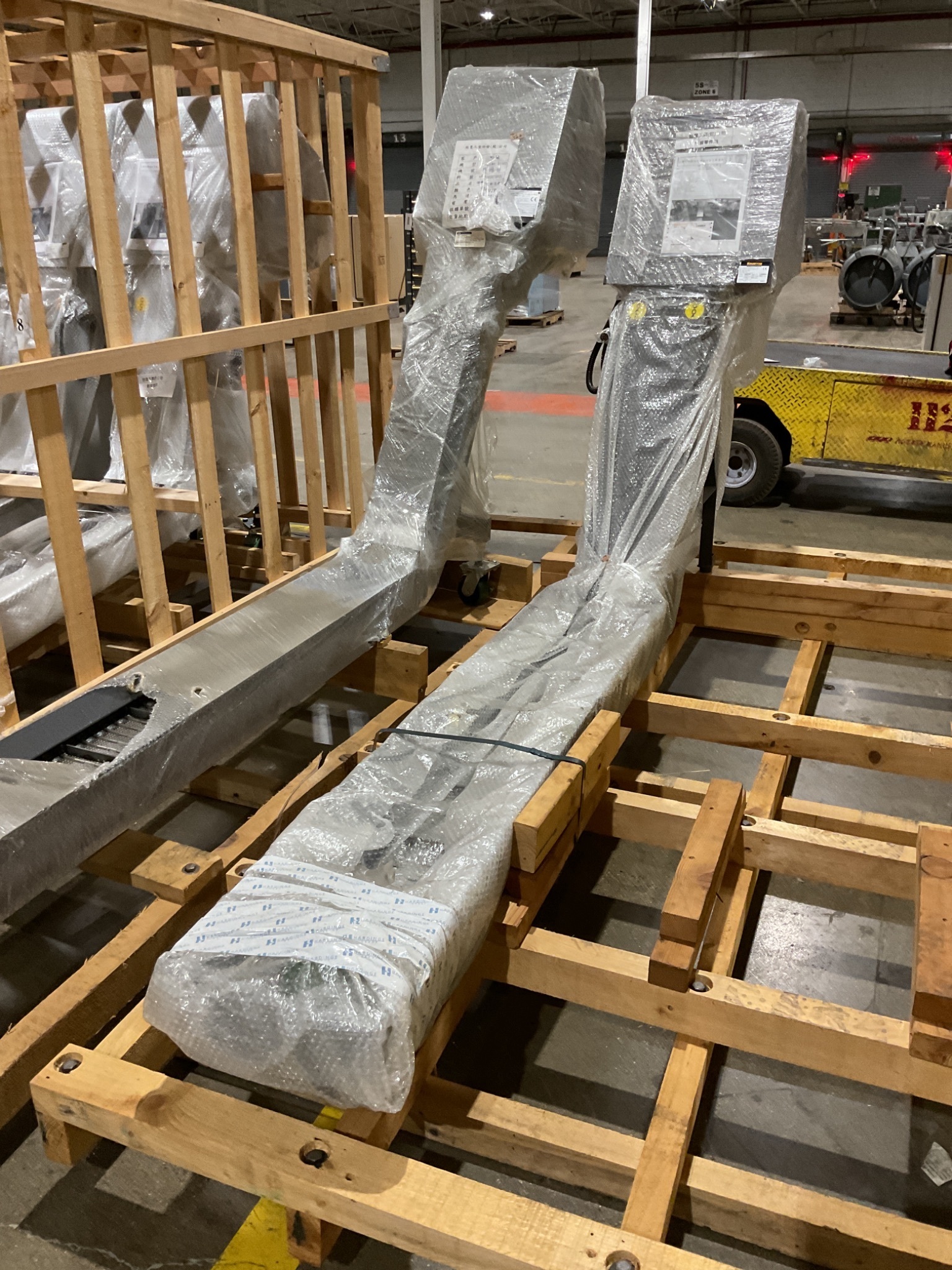 KEYARROW KAH-200 60" CHIP CONVEYOR 8" WIDE 40" DISCHARGE NEW 1
