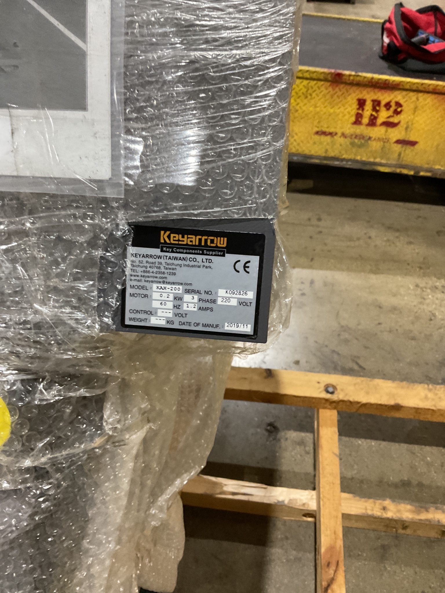 KEYARROW KAH-200 60" CHIP CONVEYOR 8" WIDE 40" DISCHARGE NEW 2