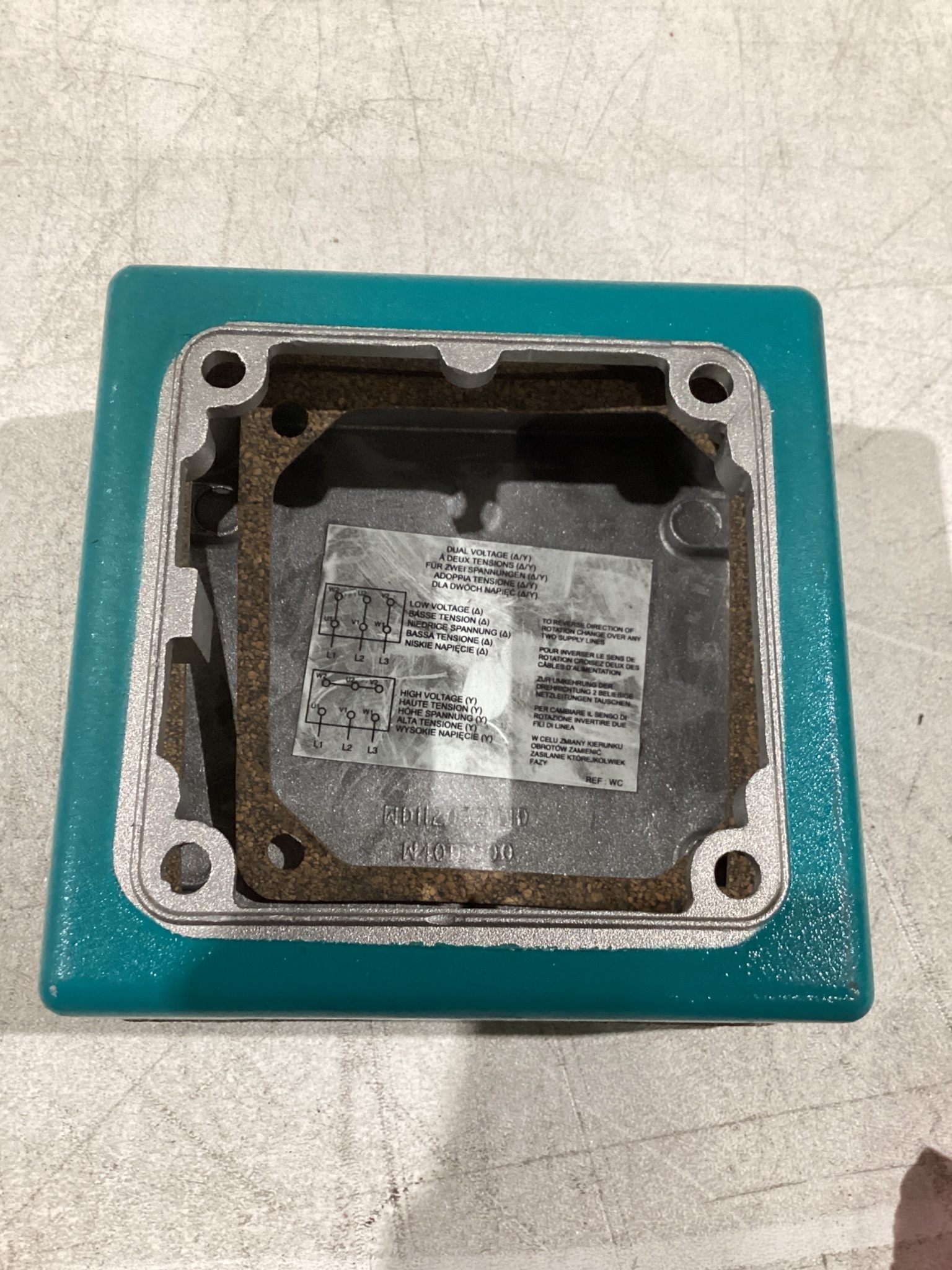 BROOK CROMPTON WDII2/132LID Contact Cover USED 1