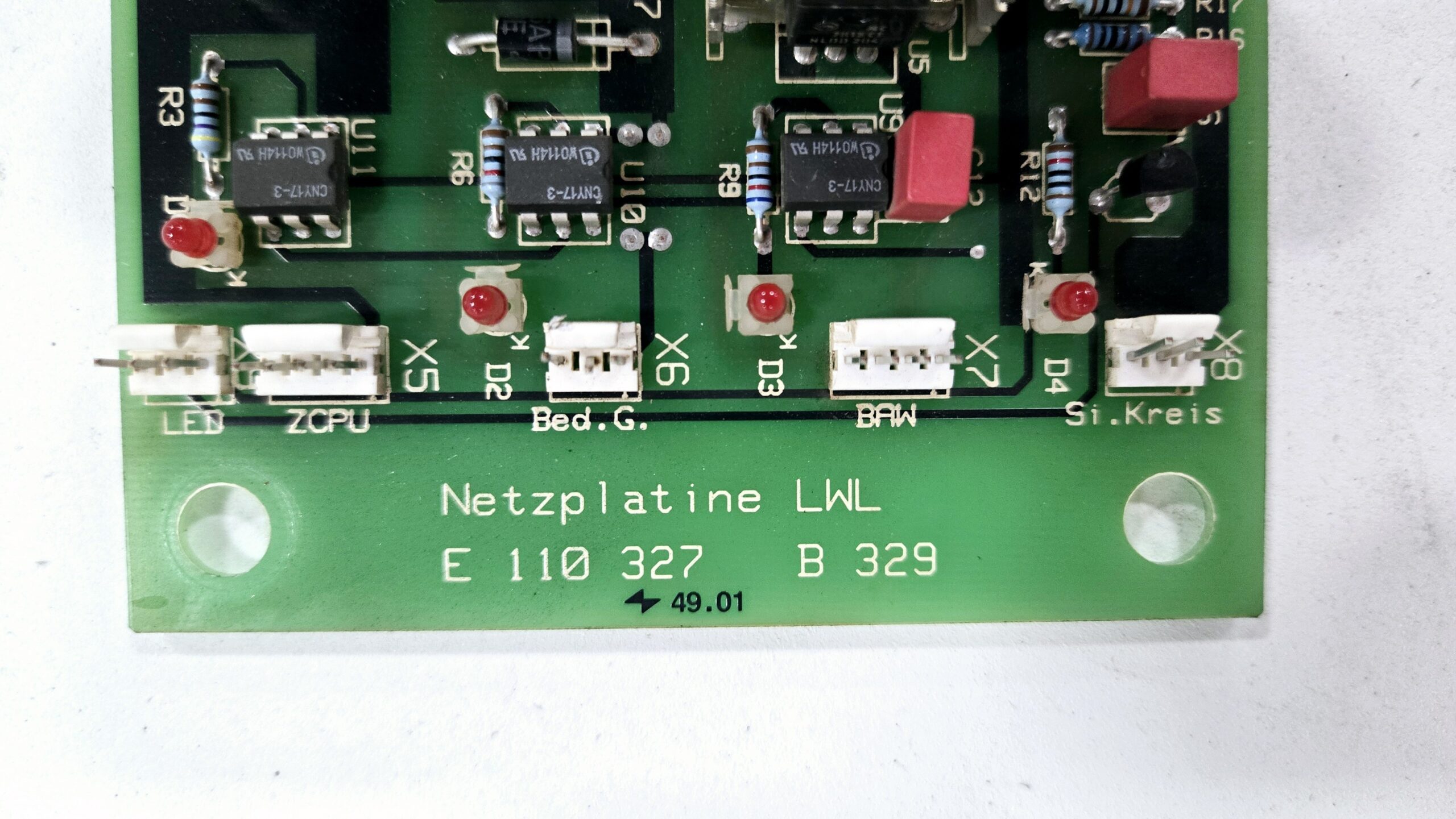 EMHART E 110 327 B 329 CONTROL BOARD USED 2