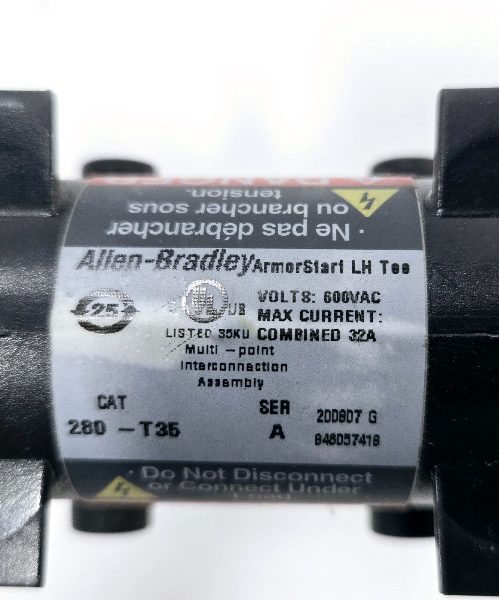 ALLEN BRADLEY 280-T35 SER A POWER TEE USED 3