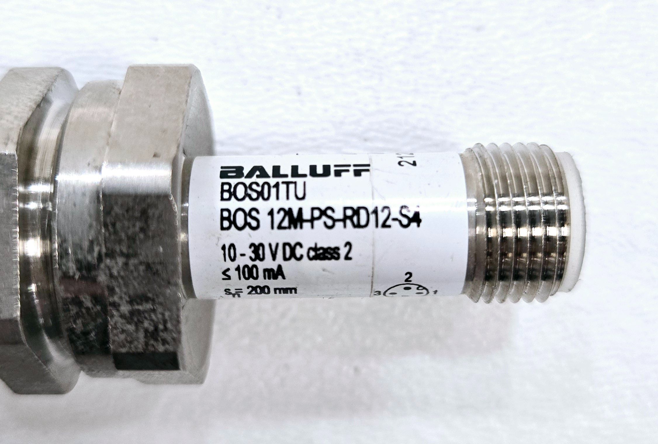 BALLUFF BOS-12M-PS-RD12-S4 PHOTOELECTRIC SENSOR USED 2