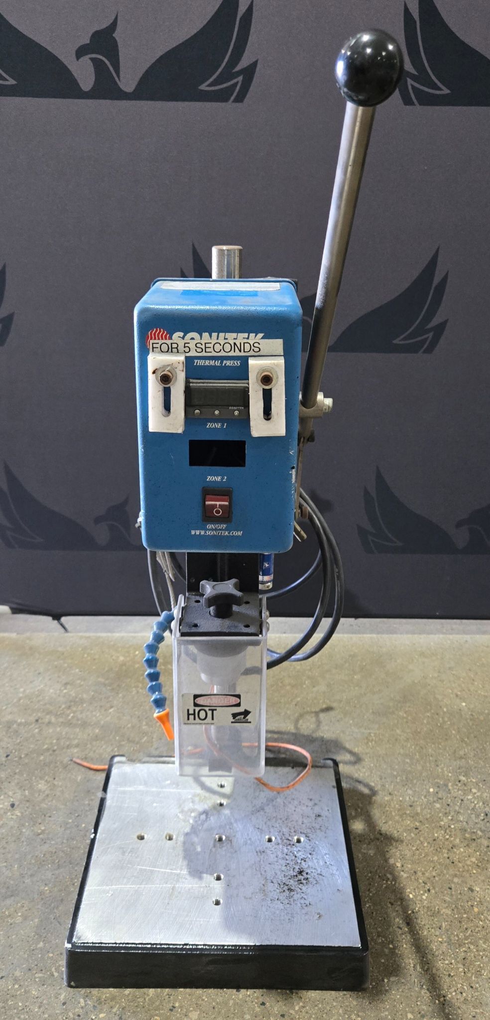 SONITEK TS100 HEATSTAKING ARBOR PRESS USED 0