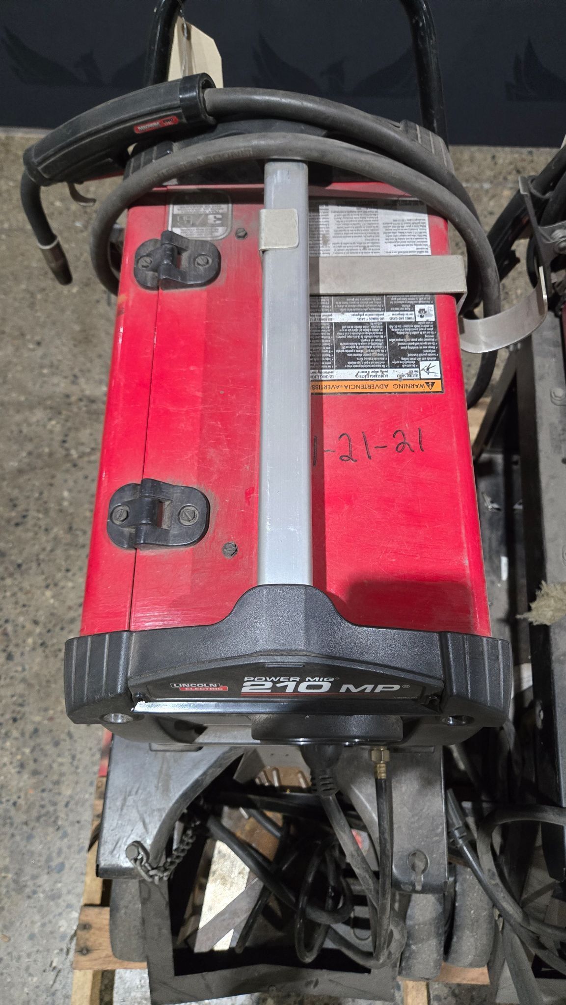 Lincoln Electric POWER MIG 210 MP WELDER WITH CART USED 2