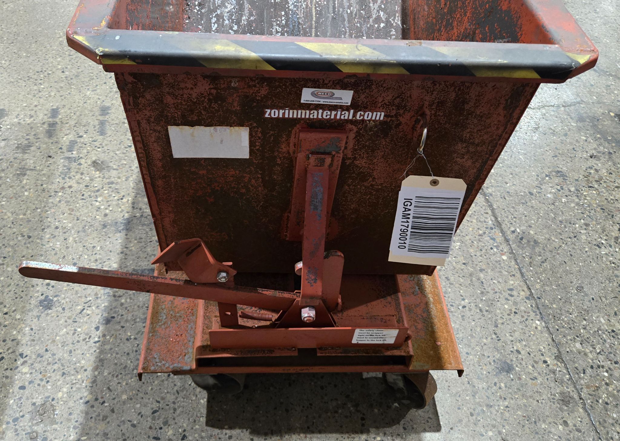 MODERN EQUIPMENT CO SELF DUMPING HOPPER USED 4