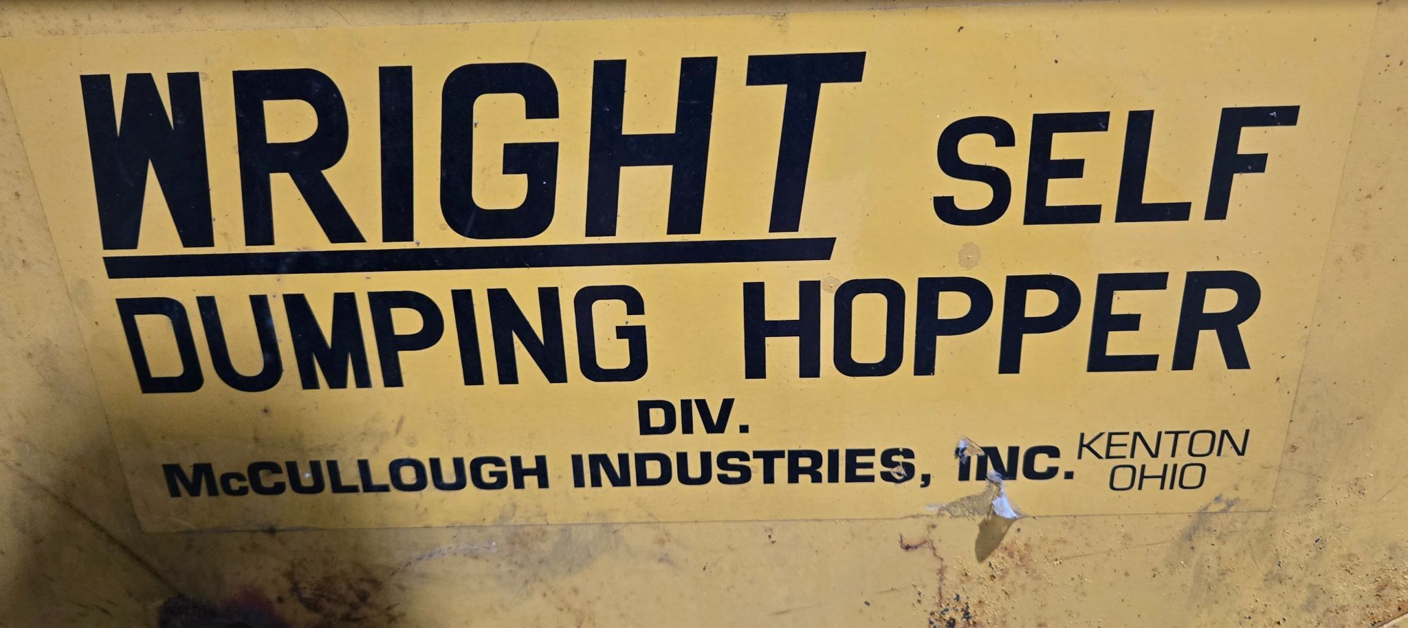 WRIGHT SELF DUMPING HOPPER USED 6