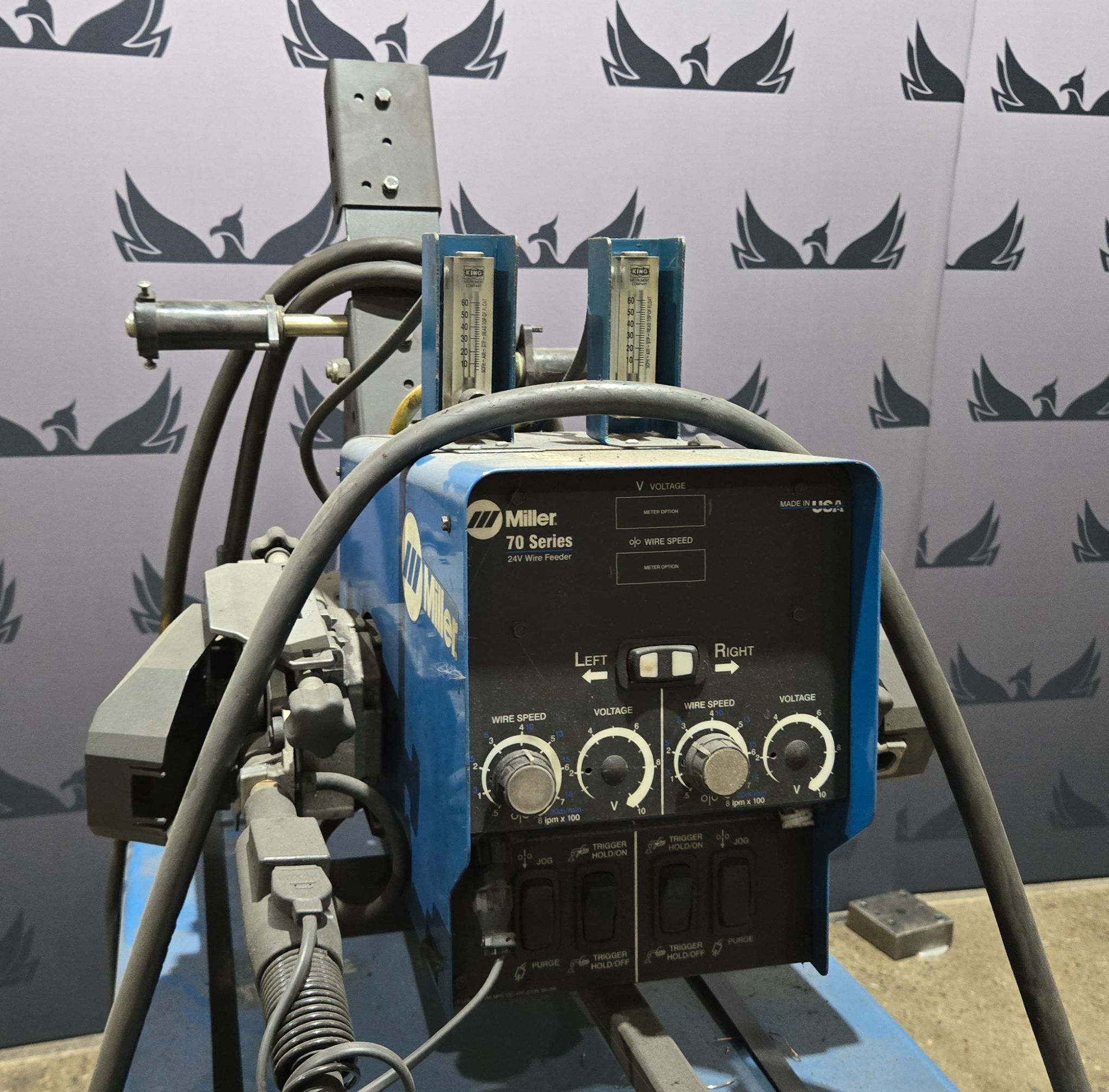 MILLER AUTO DELTAWELD 452 MIG WELDER WITH WIRE FEEDER USED 6