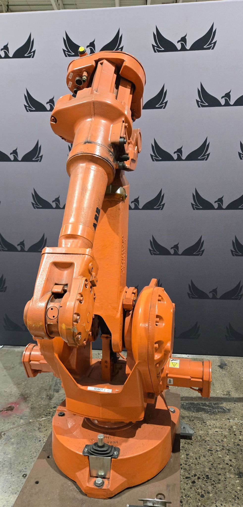 ABB IRB 2400 M2004 / IRC5 M2004 MASTER AND SLAVE DUAL ROBOT ARM SYSTEM USED 1